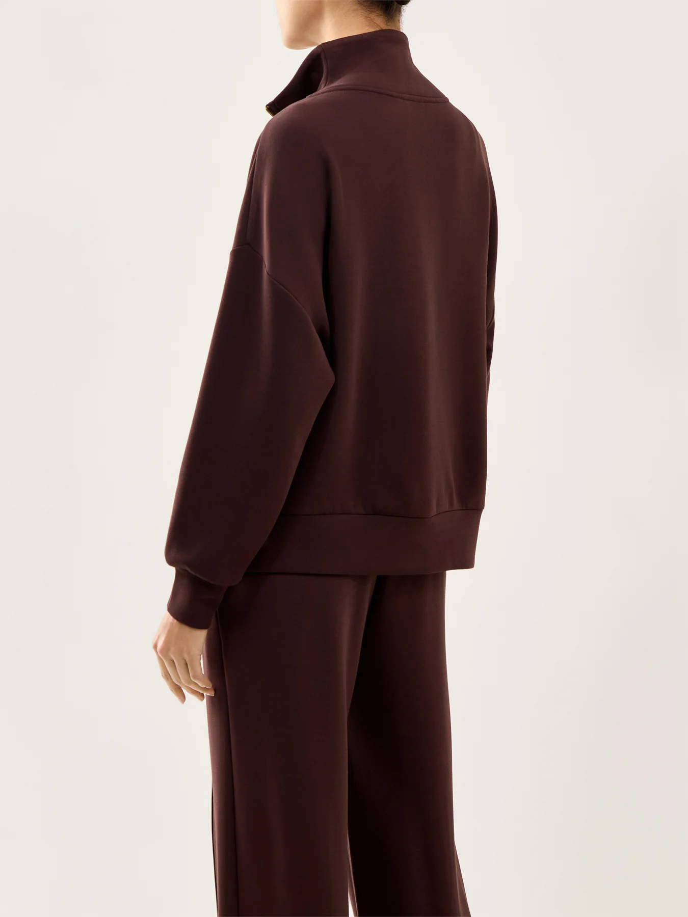 Hawley Half Zip Sweat Coffee Bean - Image 5