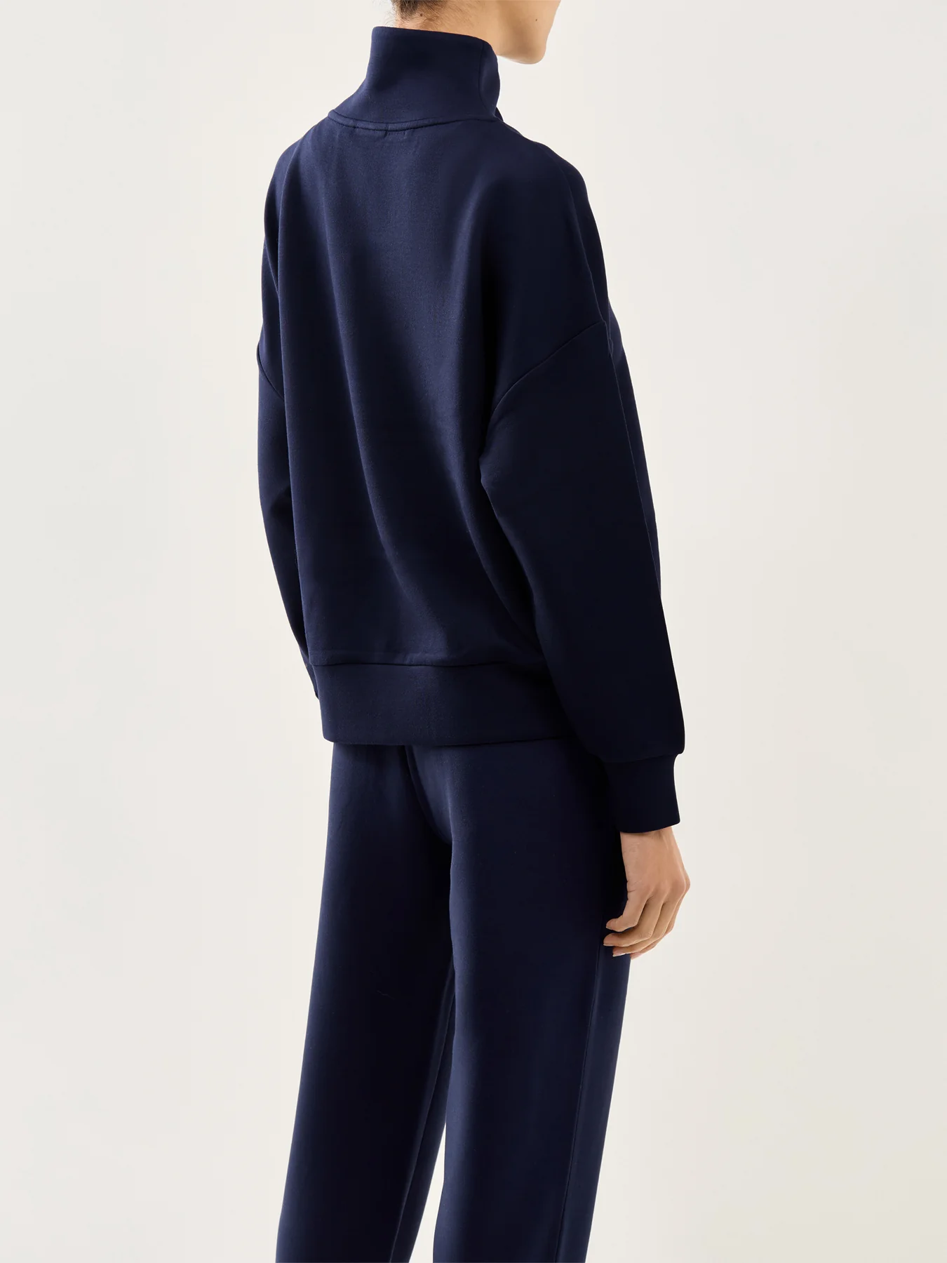 Hawley Half Zip Sweat Navy - Image 5