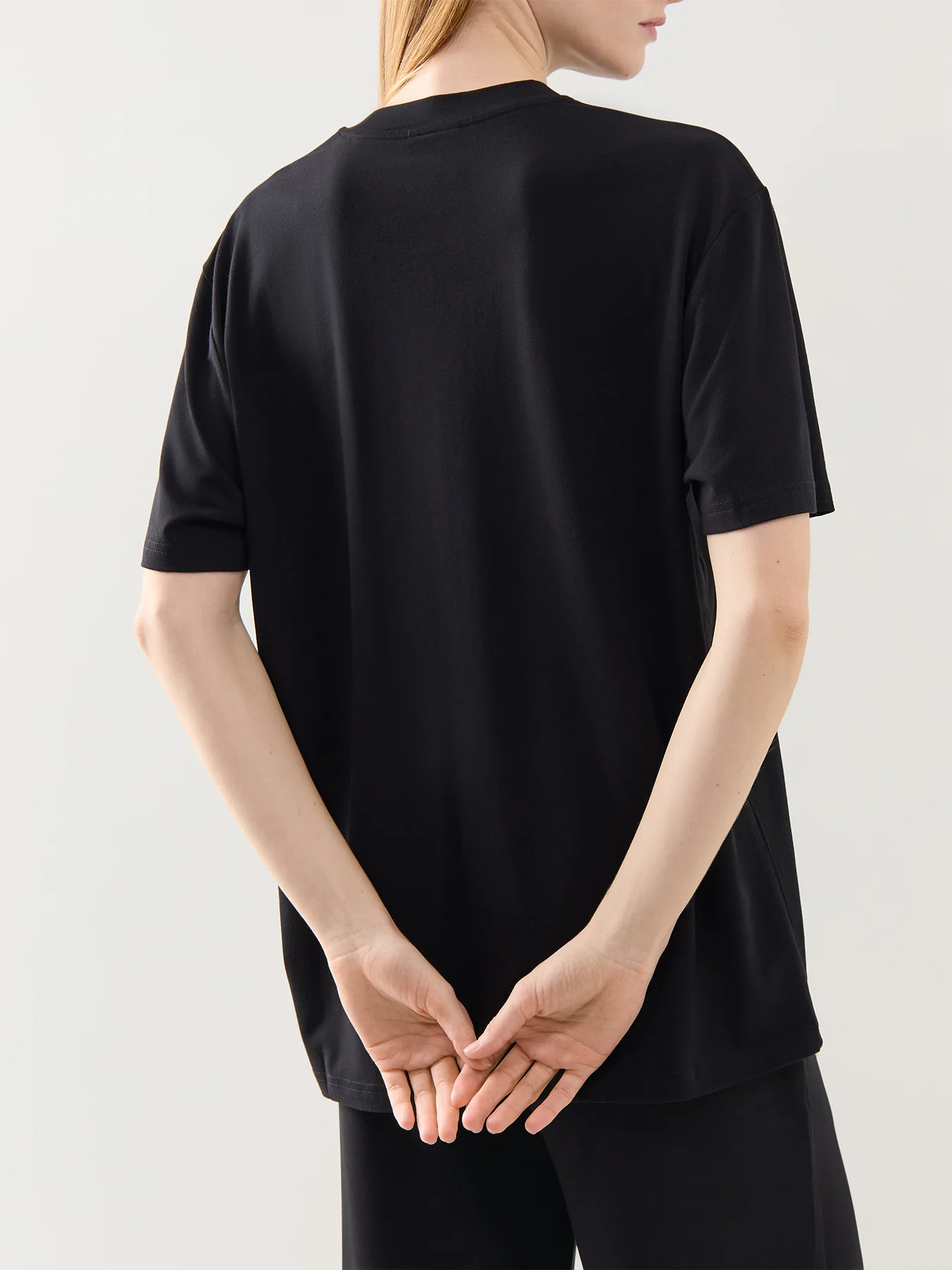 Leighton Boyfriend Tee Black - Image 5