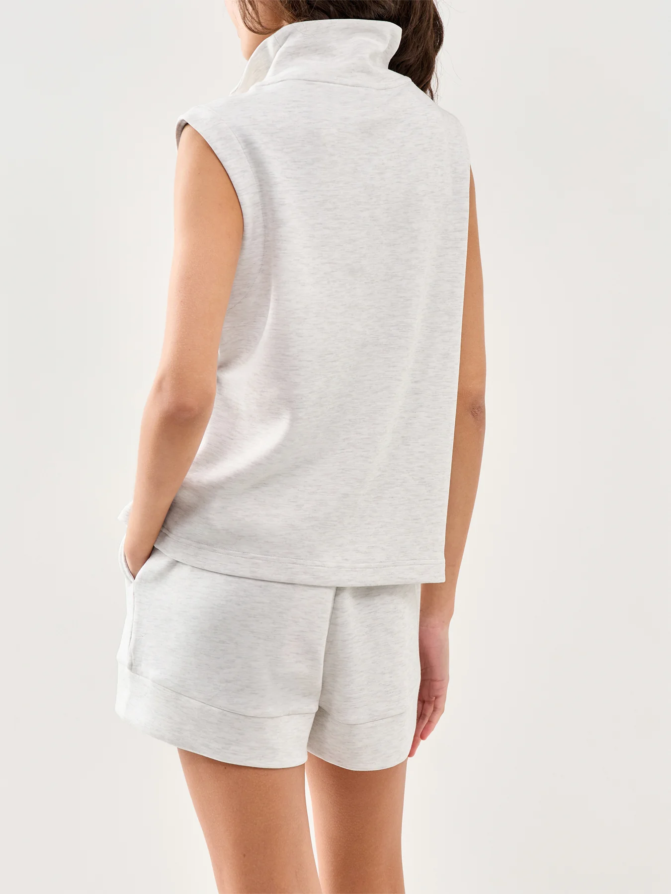 Magnolia Half Zip Tank Top Cream - Image 5