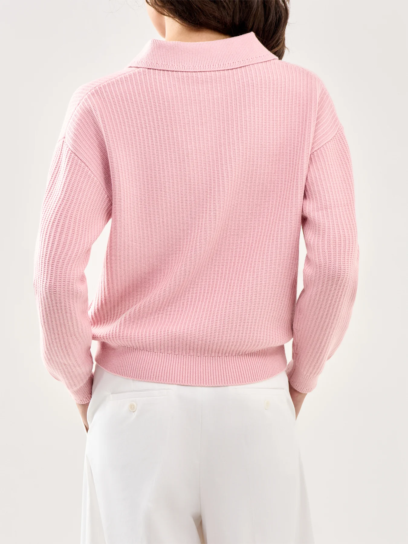 Marlie Polo Knit Sweater Pink - Image 5