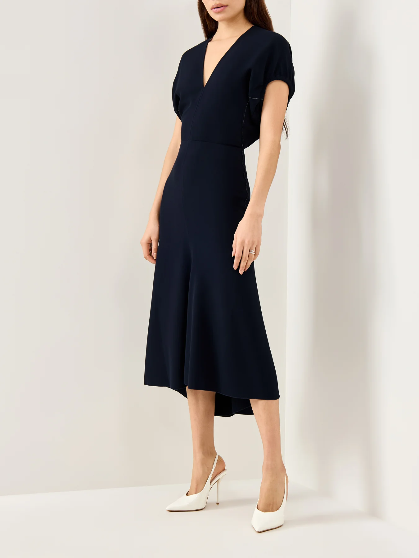 Blouson Detail Midi Dress - Image 4