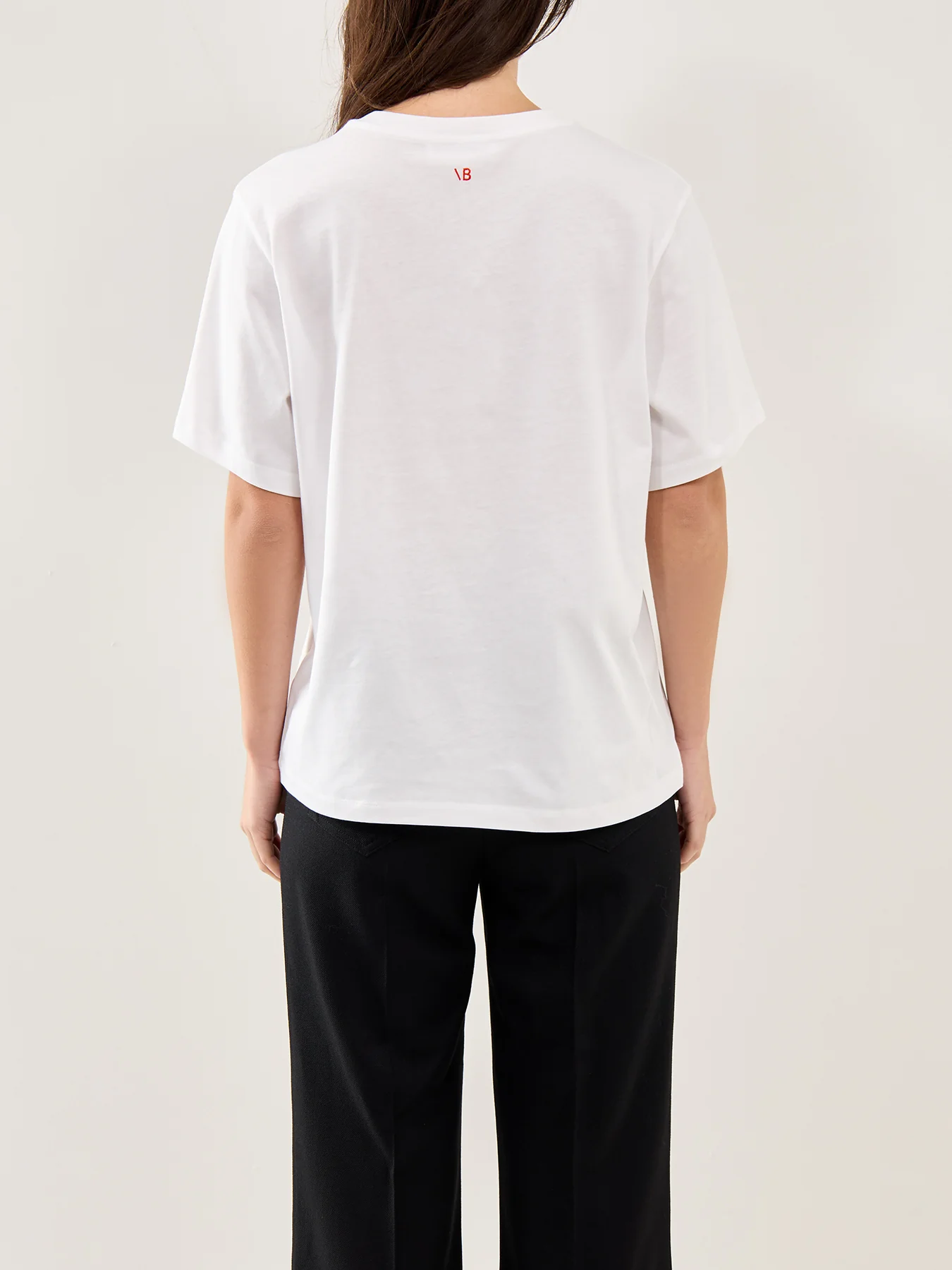 Classic Fit Slogan Tee White - Image 5