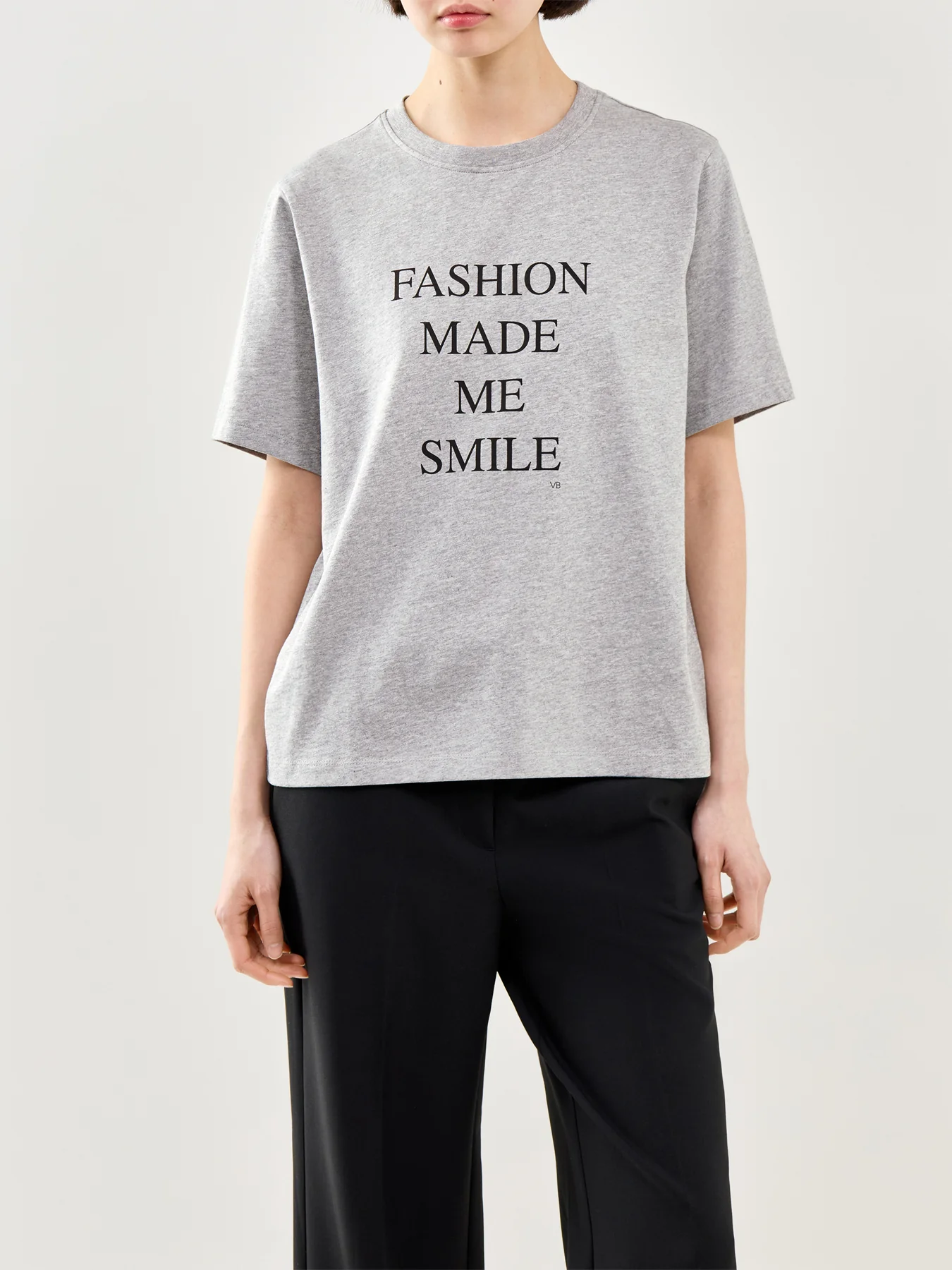 Slogan T-Shirt Grey - Image 4