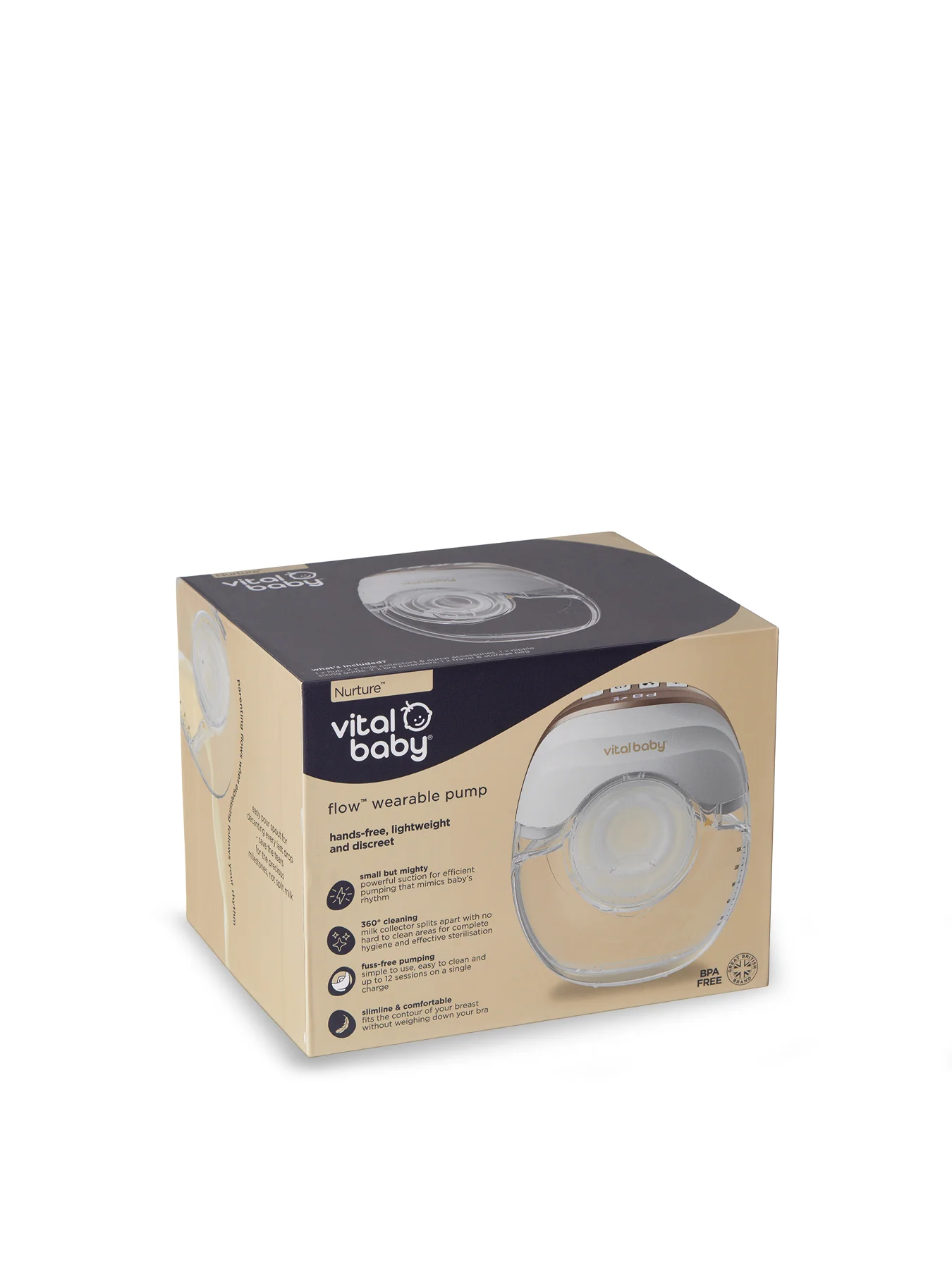 Flow Wearable Breast Pump White - Image 3