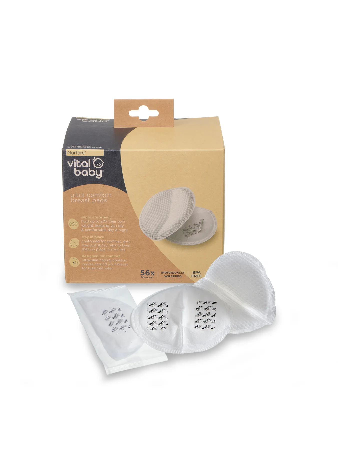 Ultra Comfort Breast Pads 56 Pack White