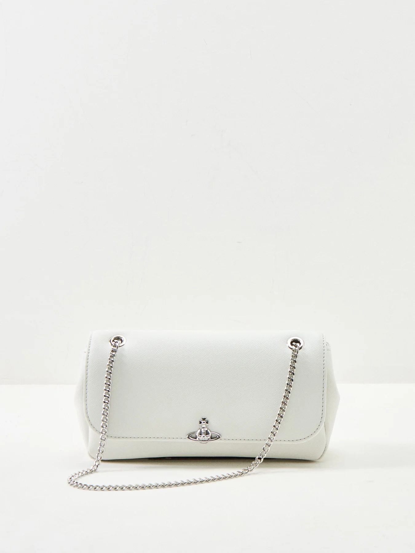 Chain Crossbody Bag White - Image 5