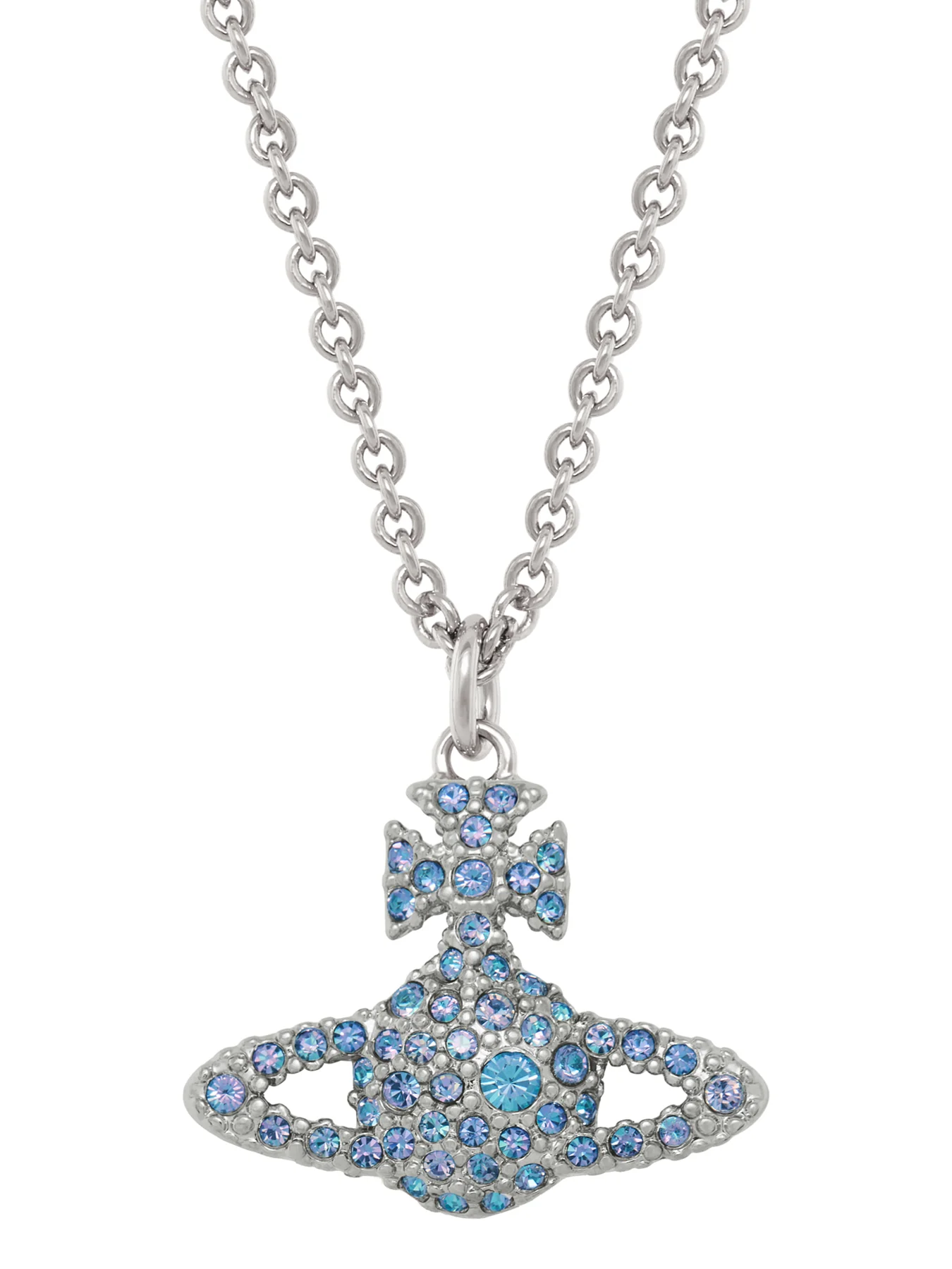 Grace Bas Relief Crystal Pendant Necklace - Image 2