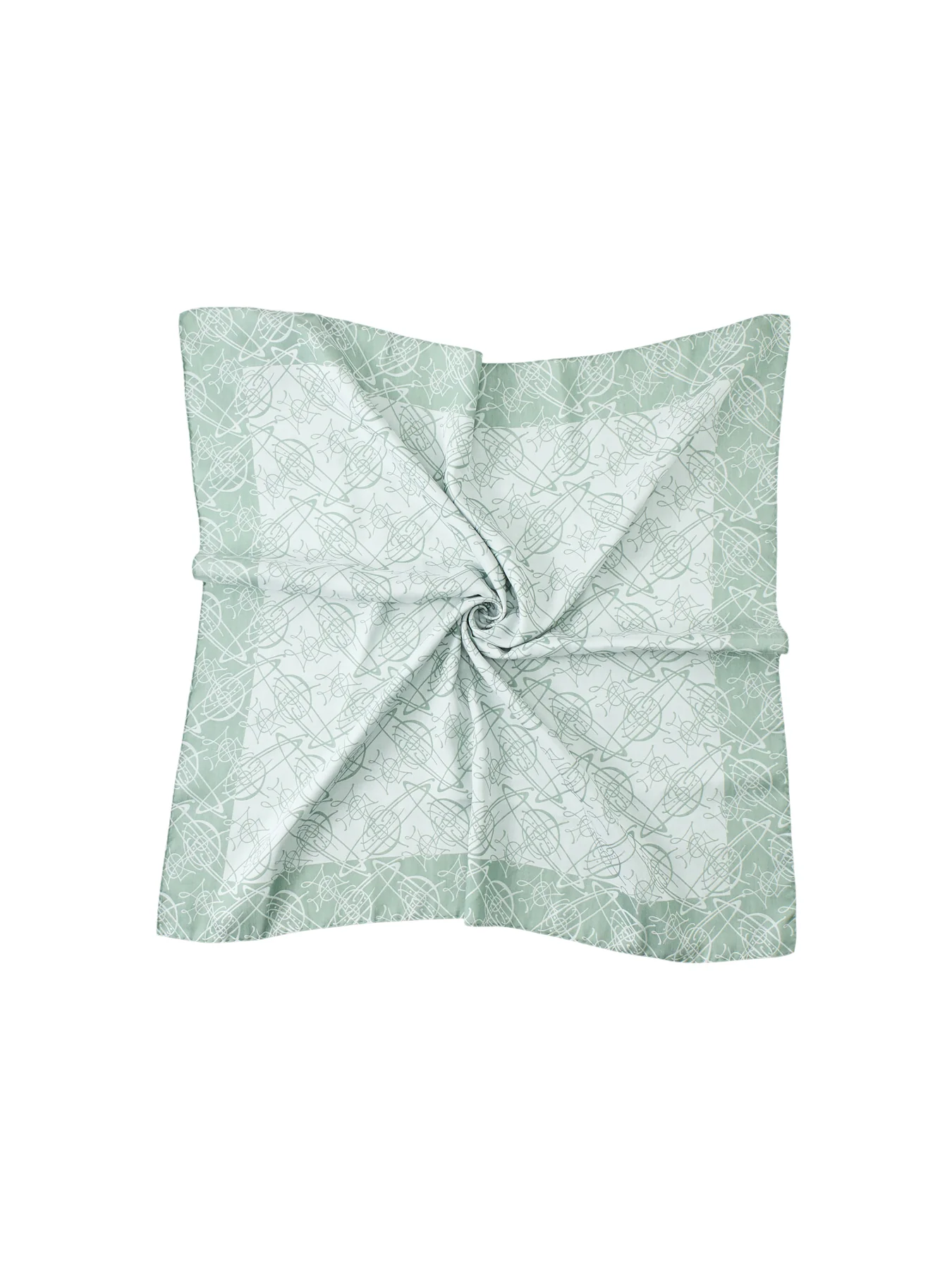 Orb Print Scarf Sage