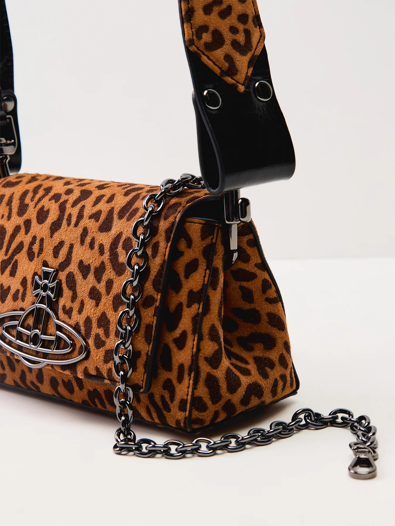 Hazel Small Handbag Leather Leopard - Image 5