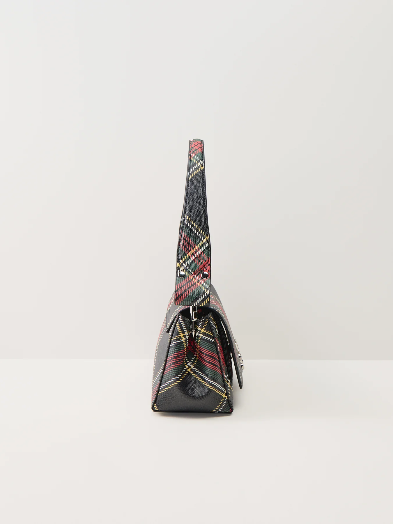 Hazel Tartan Medium Handbag Chelsea Tartan - Image 4