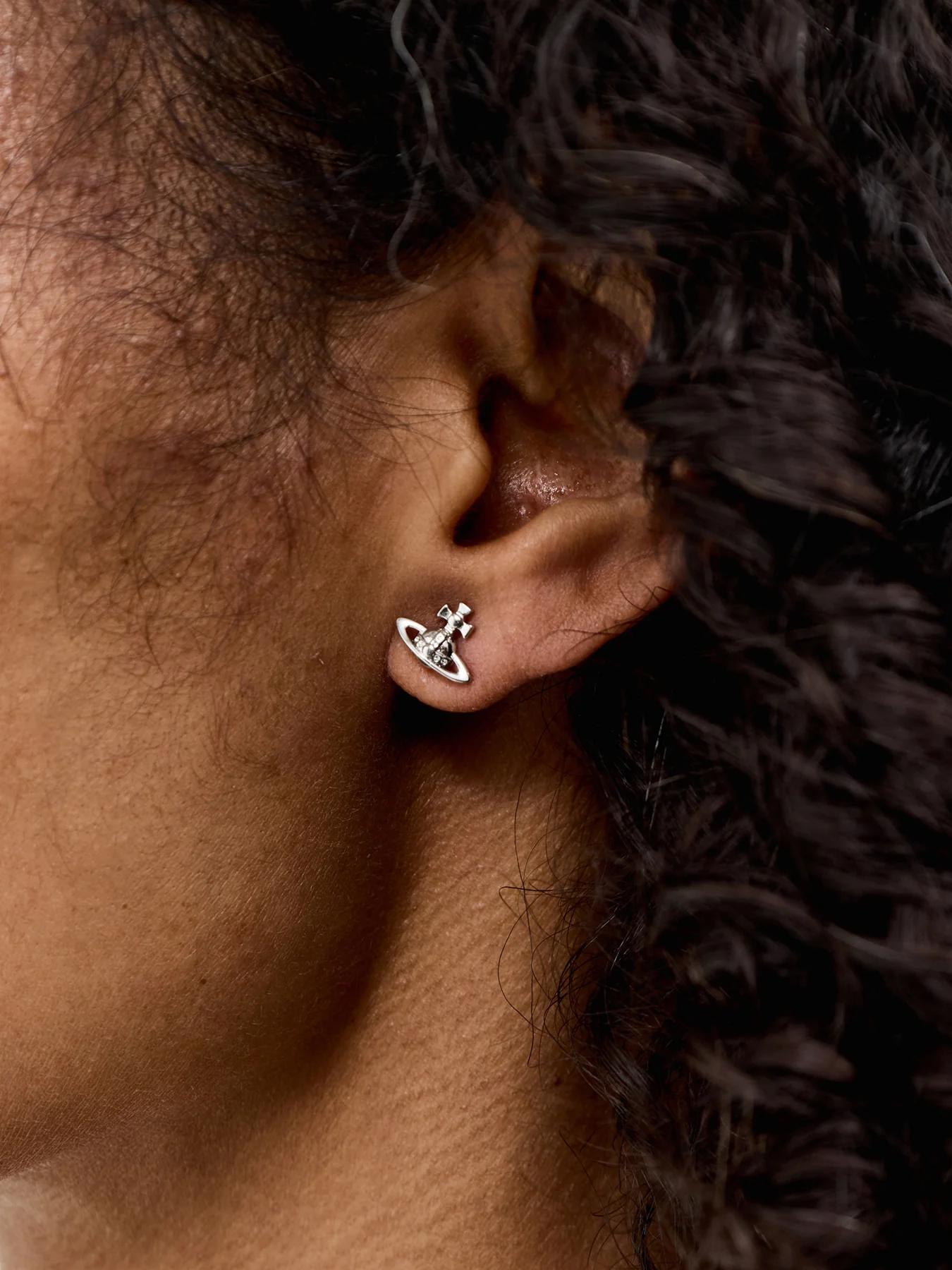 Lorelei Stud Earrings Silver - Image 2