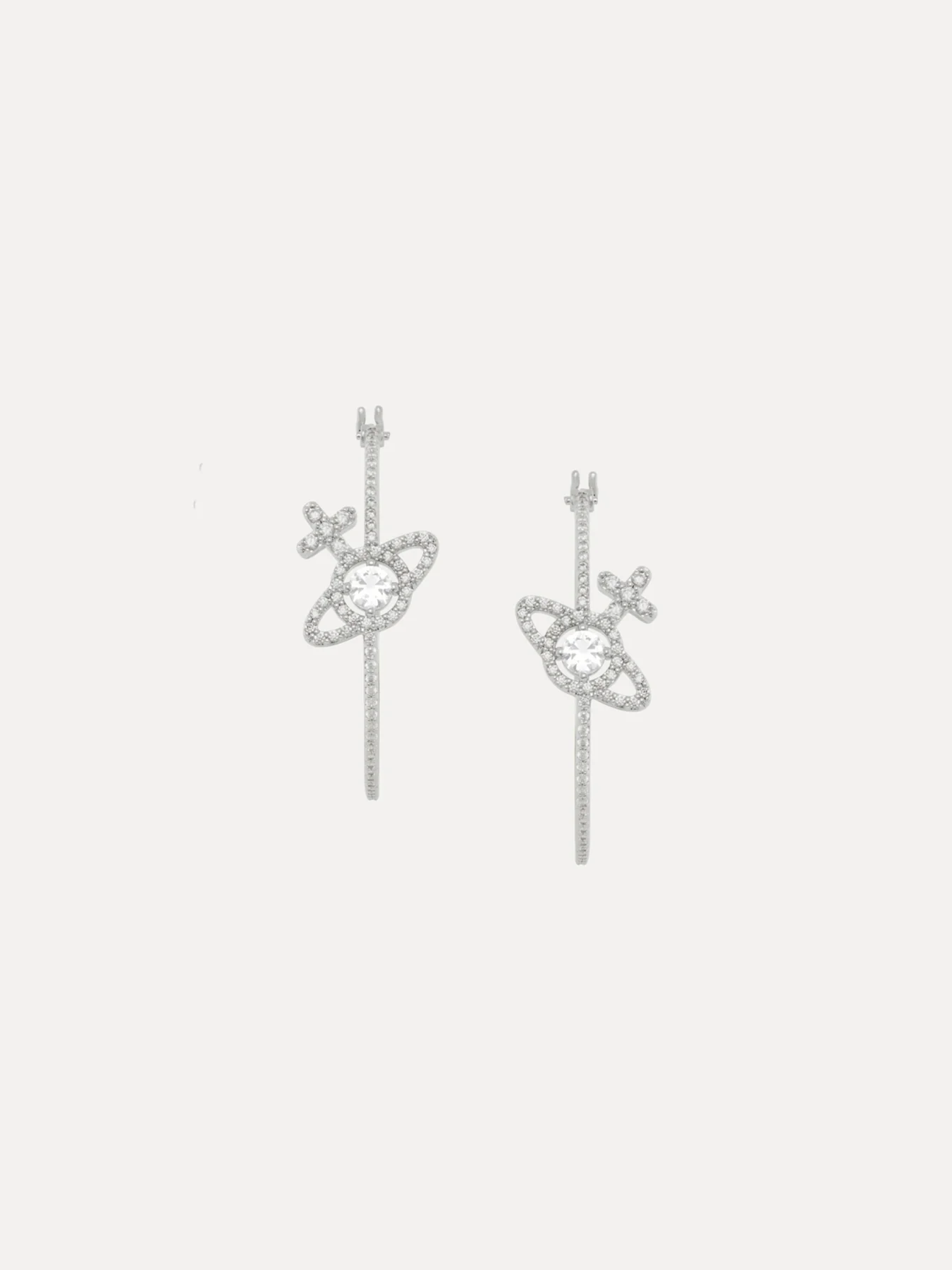 Olympia CZ Hoop Earrings - Image 2