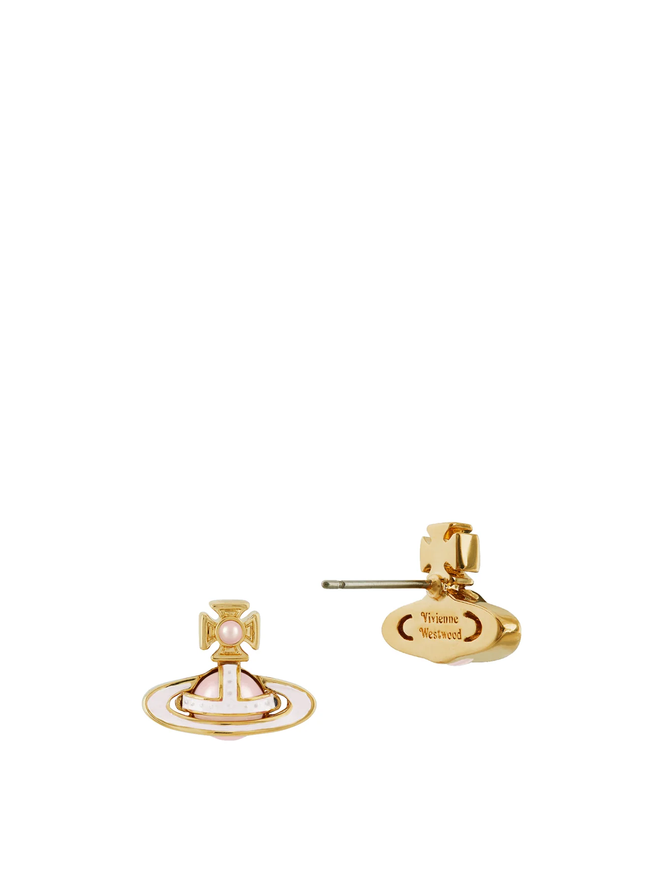 Orb Pearl Earrings Gold