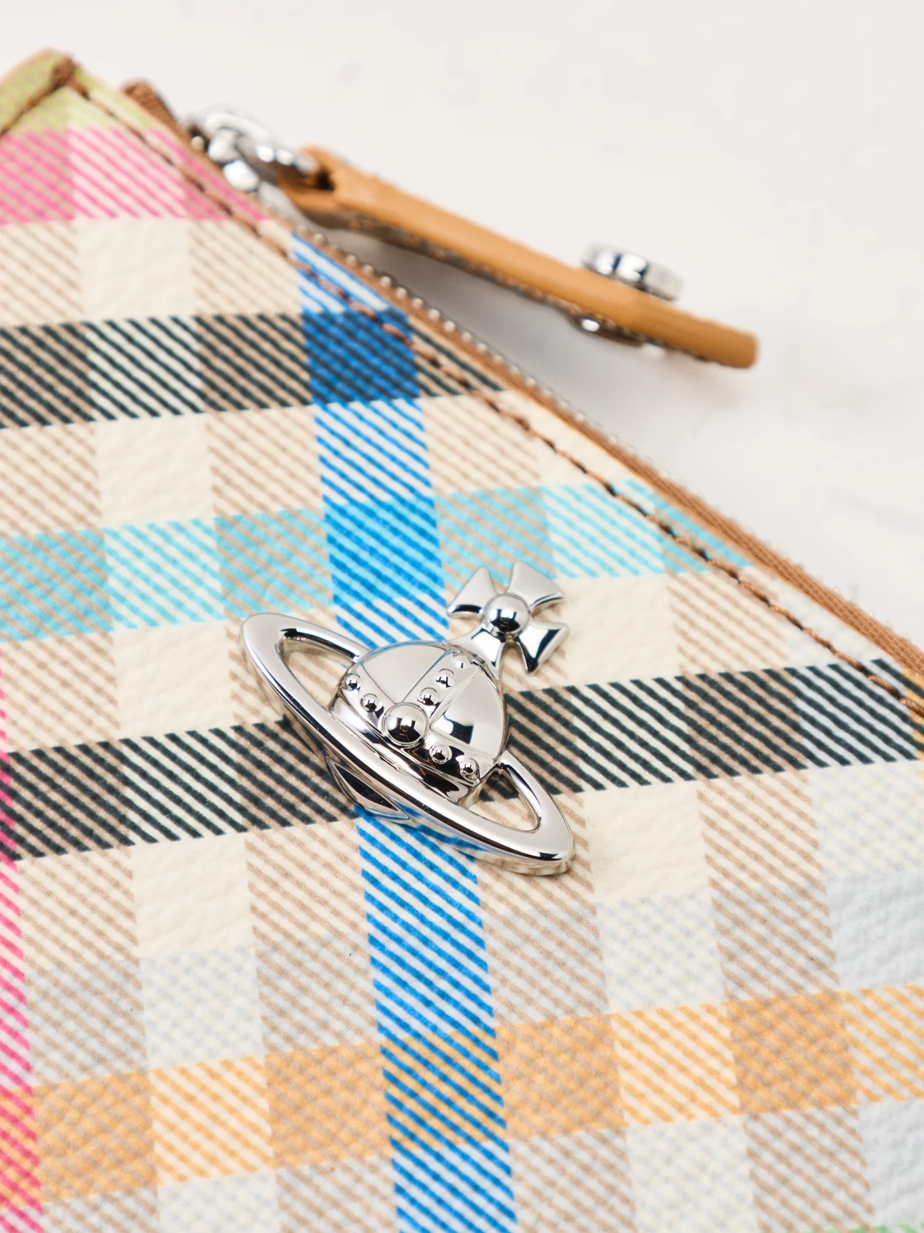 Slim Large Plaid Cardholder Multi - Image 3