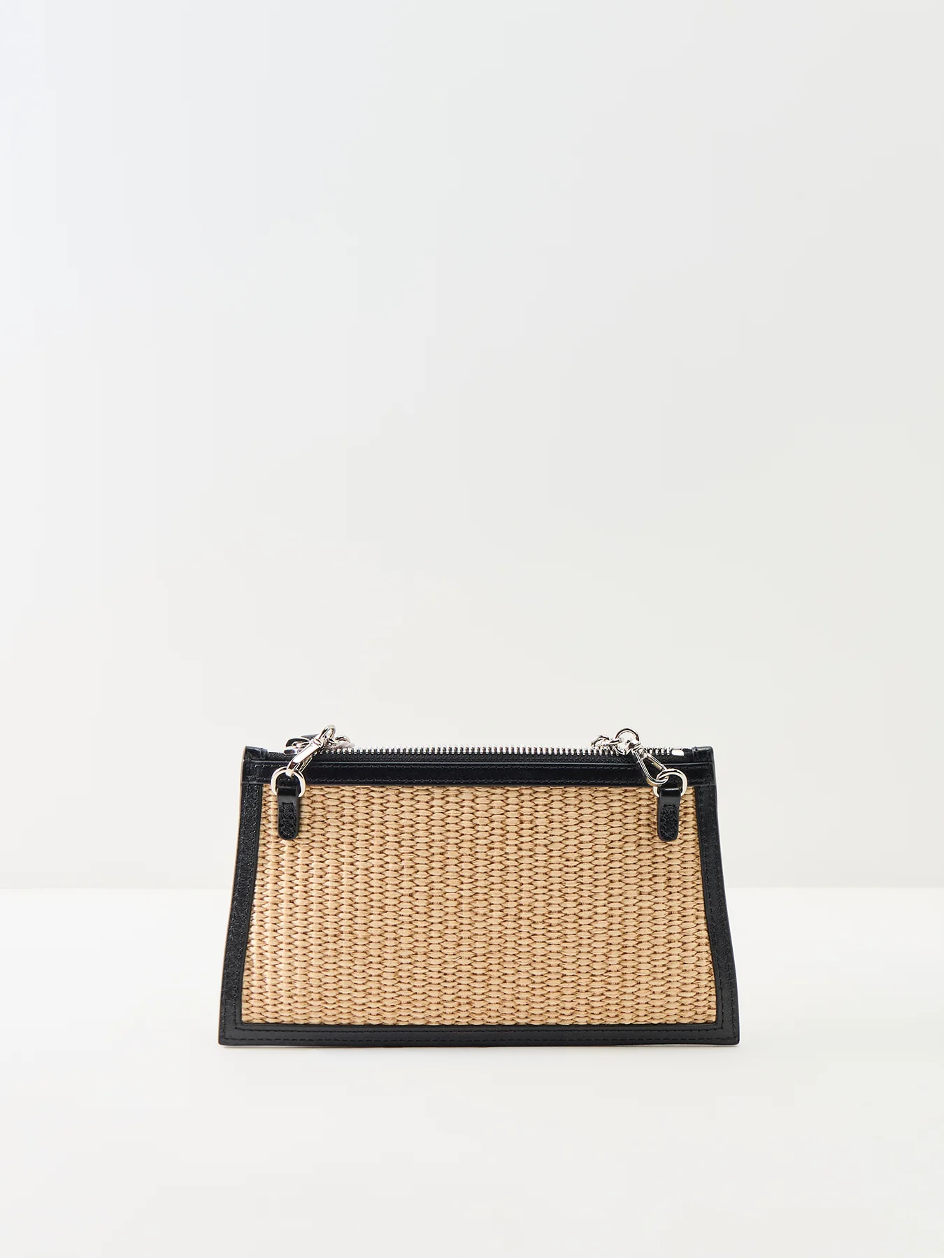 Small Flat Zip Clutch Beige - Image 3