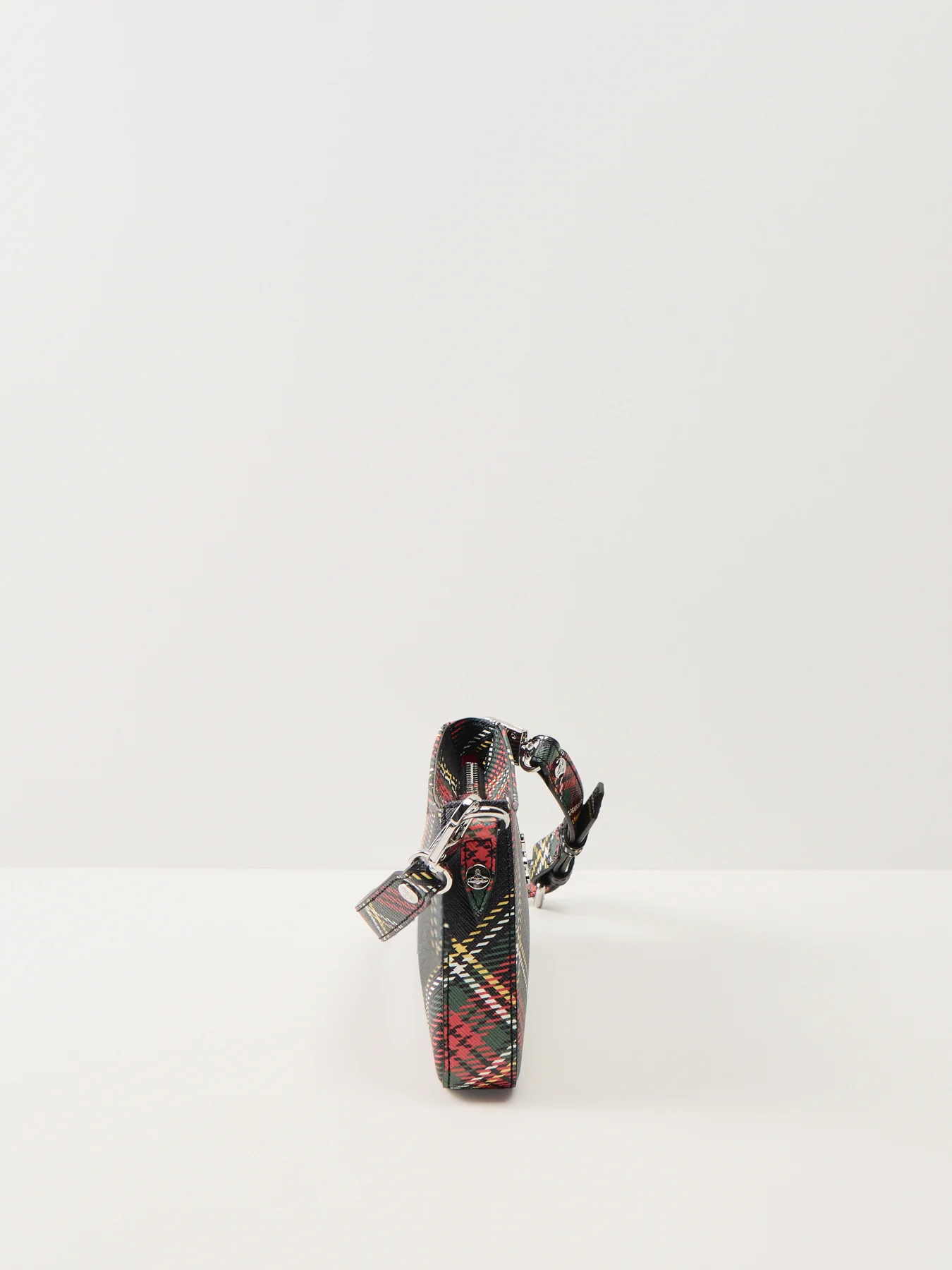 Tasha Tartan Shoulder Phone Bag Chelsea Tartan - Image 4