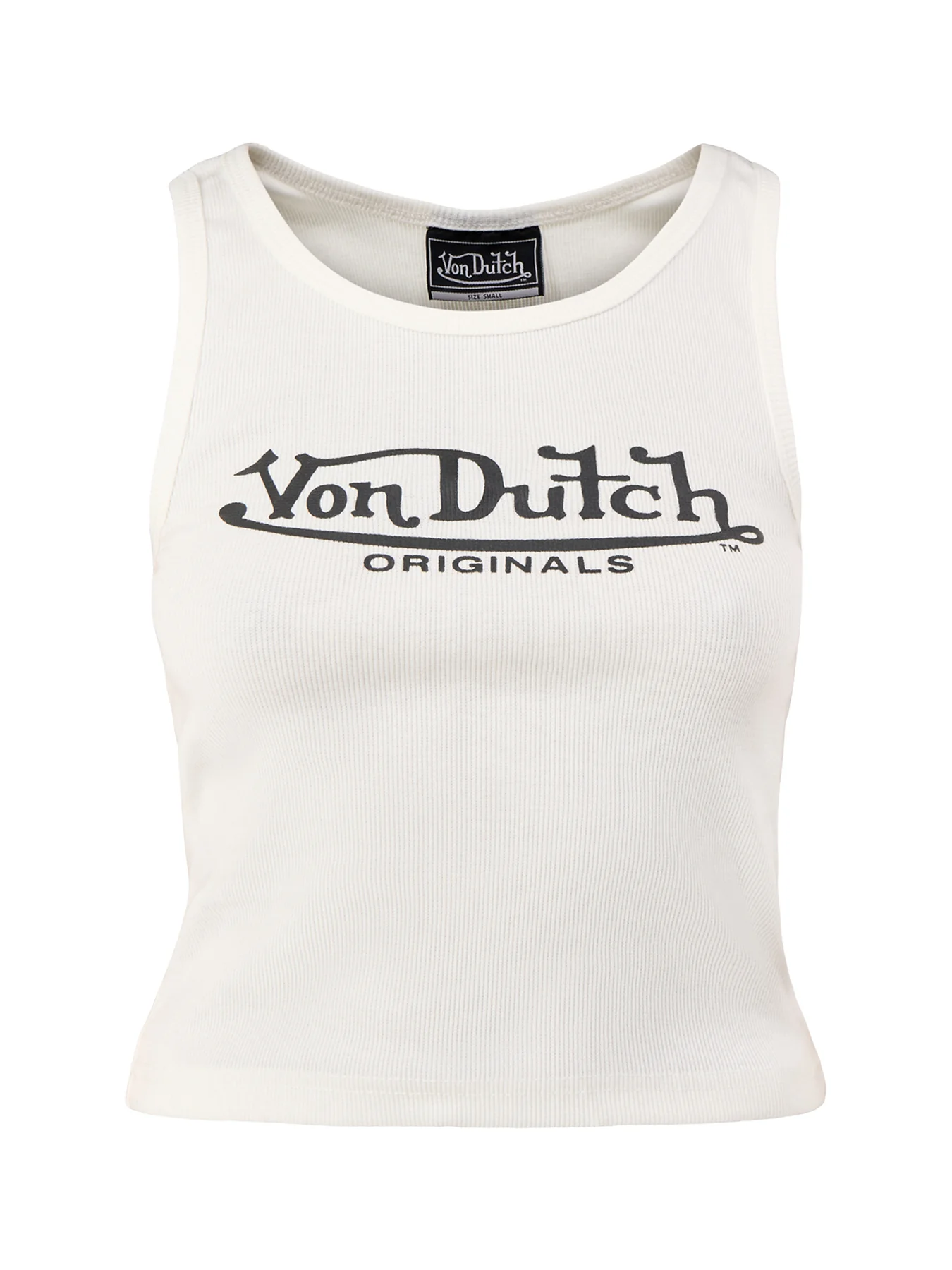 Rib Vest Top White