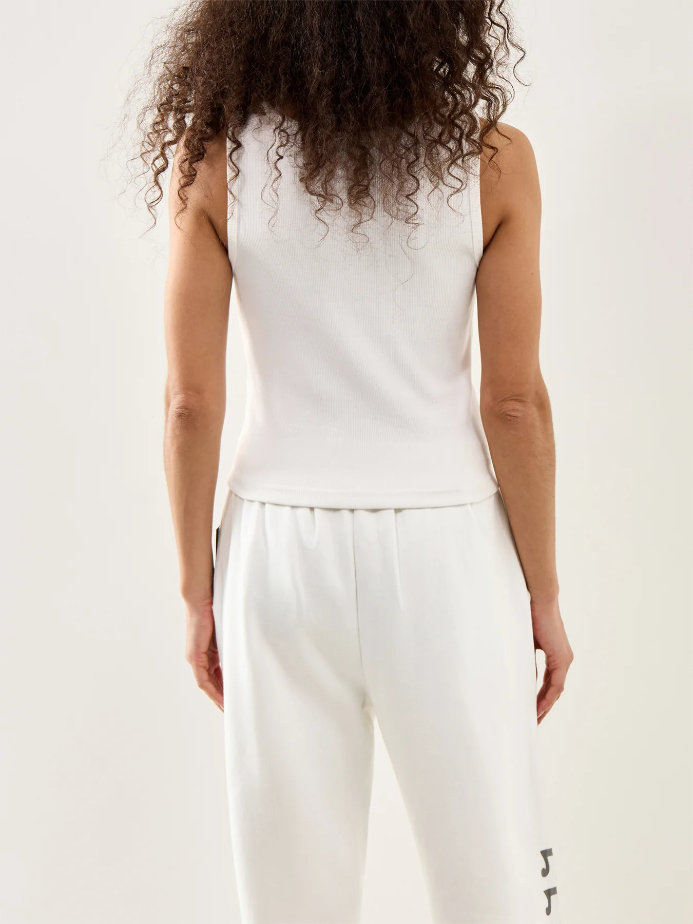 Rib Vest Top White - Image 5