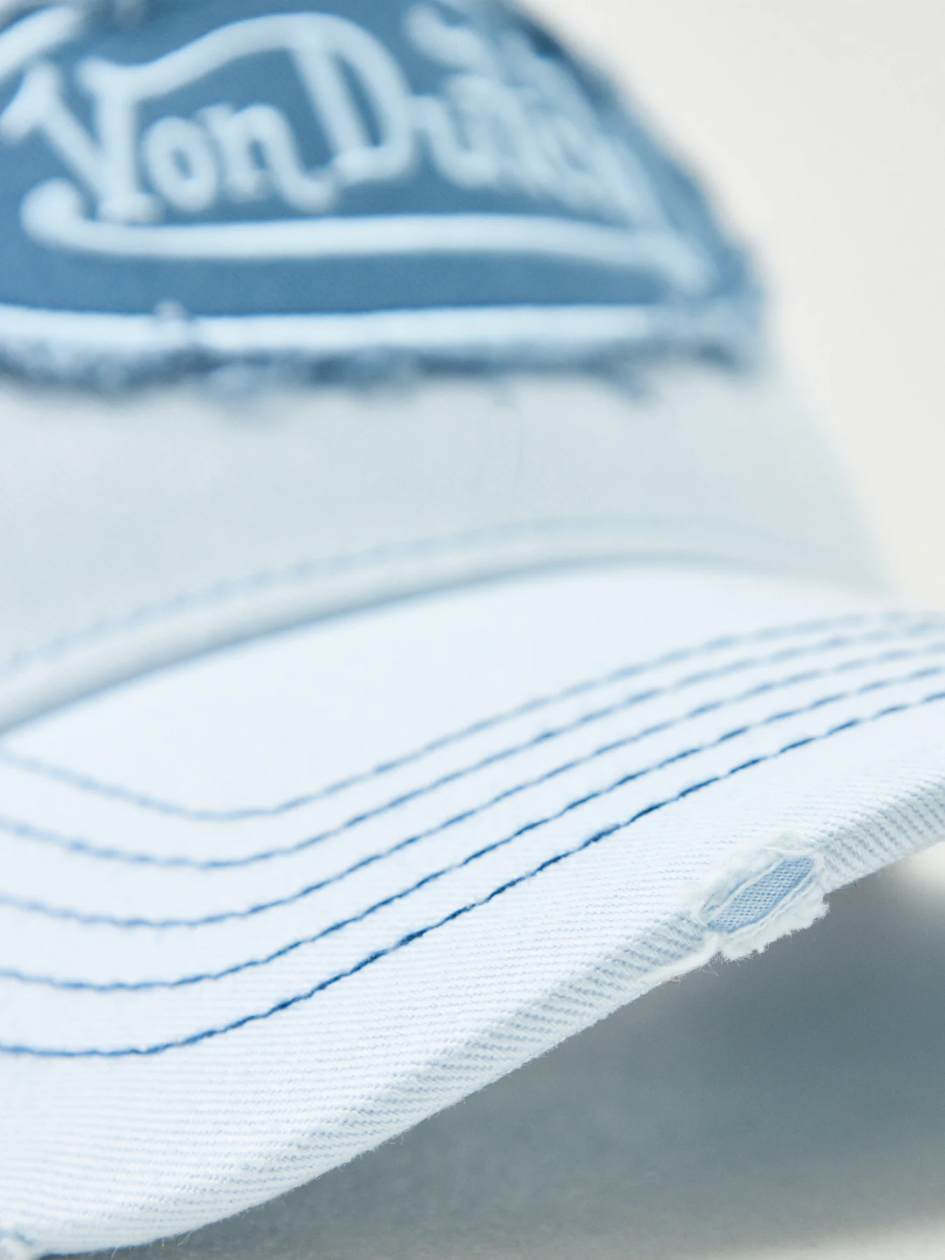 Distressed Logo Cap Blue - Image 3