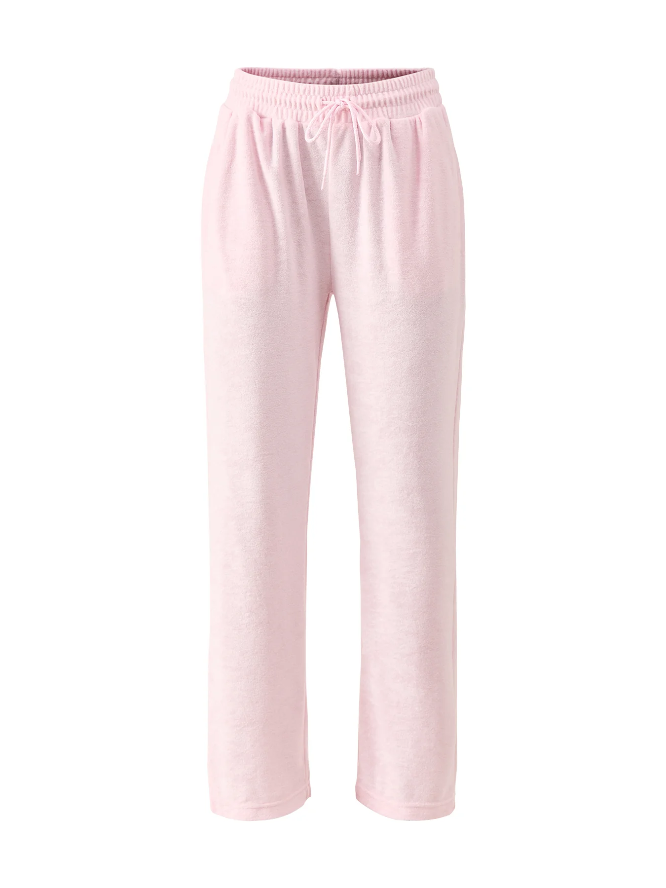 Velour Wide Joggers Pink