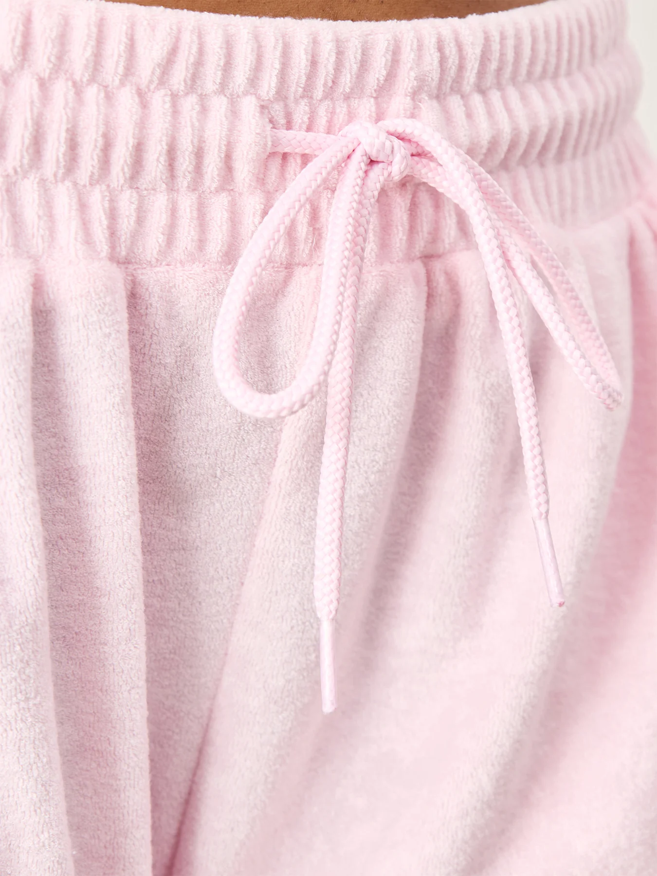 Velour Wide Joggers Pink - Image 3