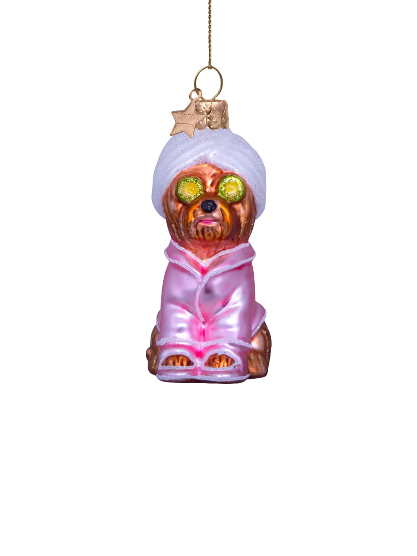 Selfcare Dog Glass Christmas Hanging Decoration - Image 2