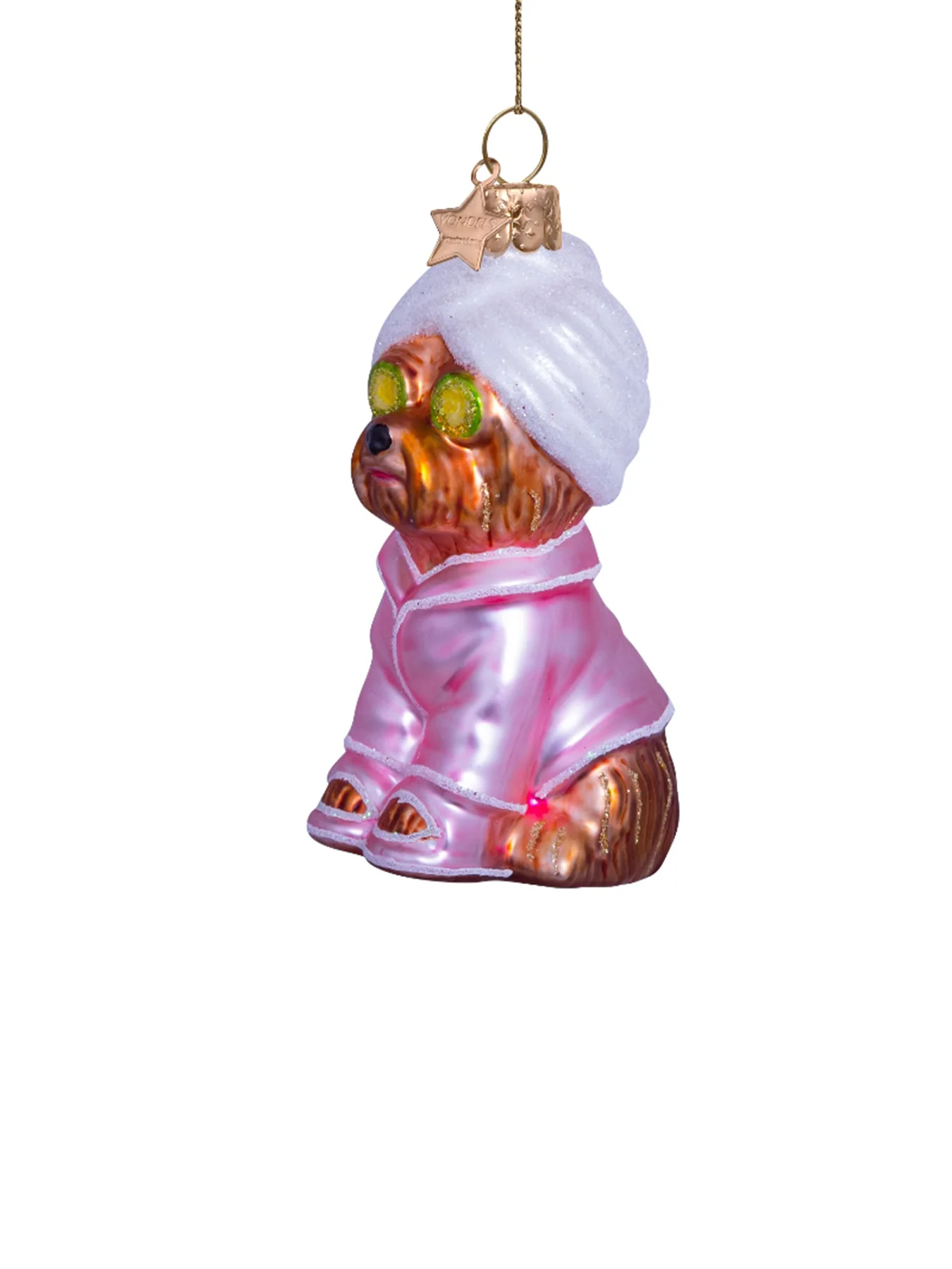 Selfcare Dog Glass Christmas Hanging Decoration - Image 3