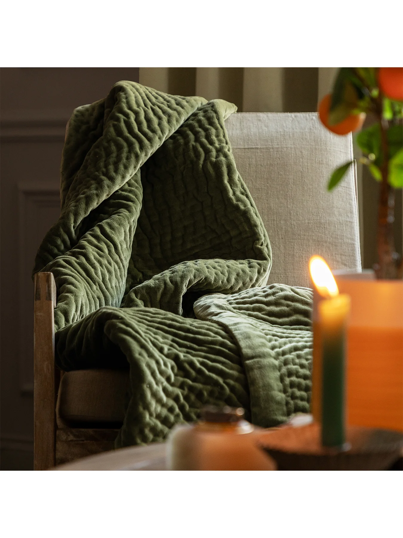 Haze Velvet Throw 140x220cm Steel - Image 3