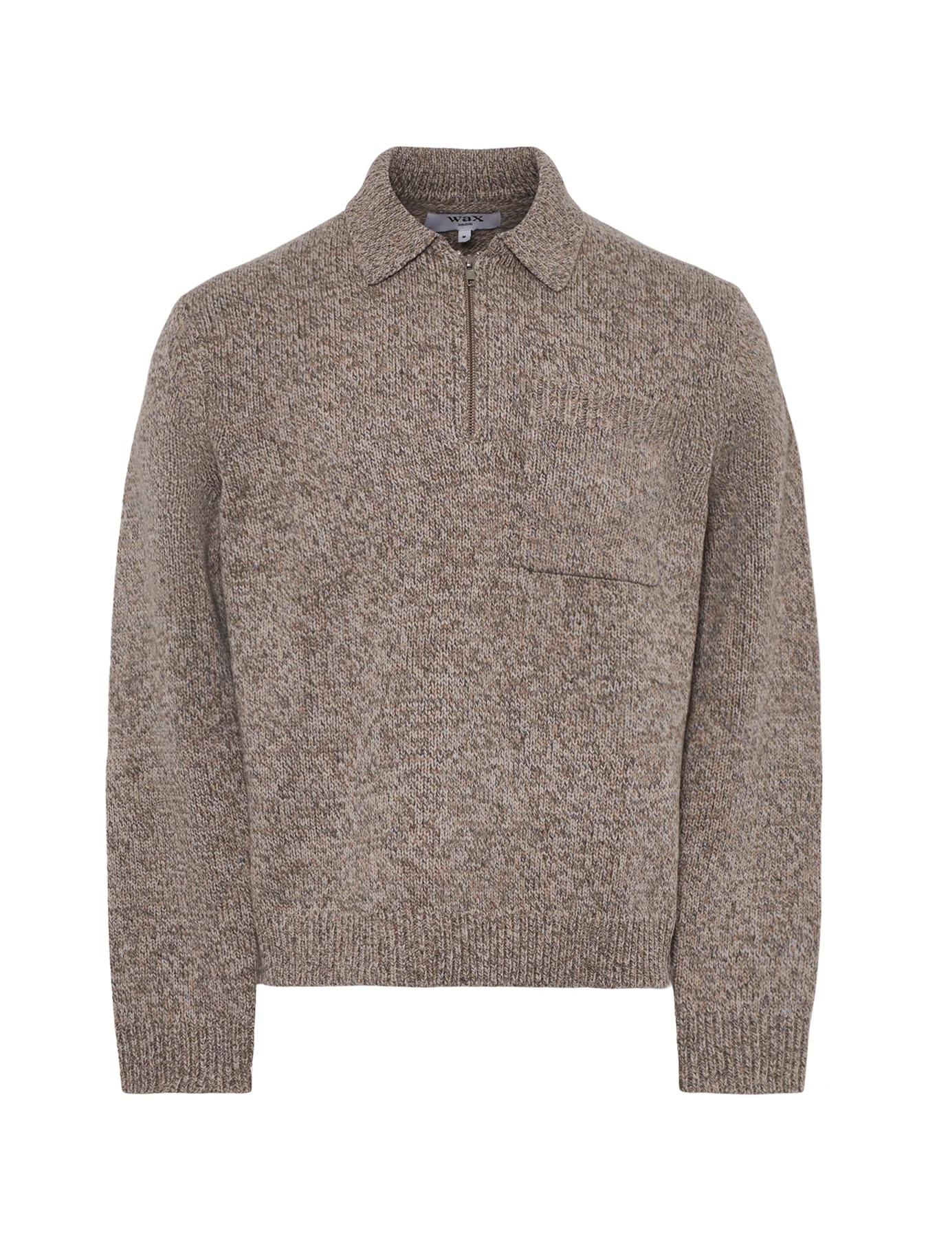 Alpha Zip Polo Grey