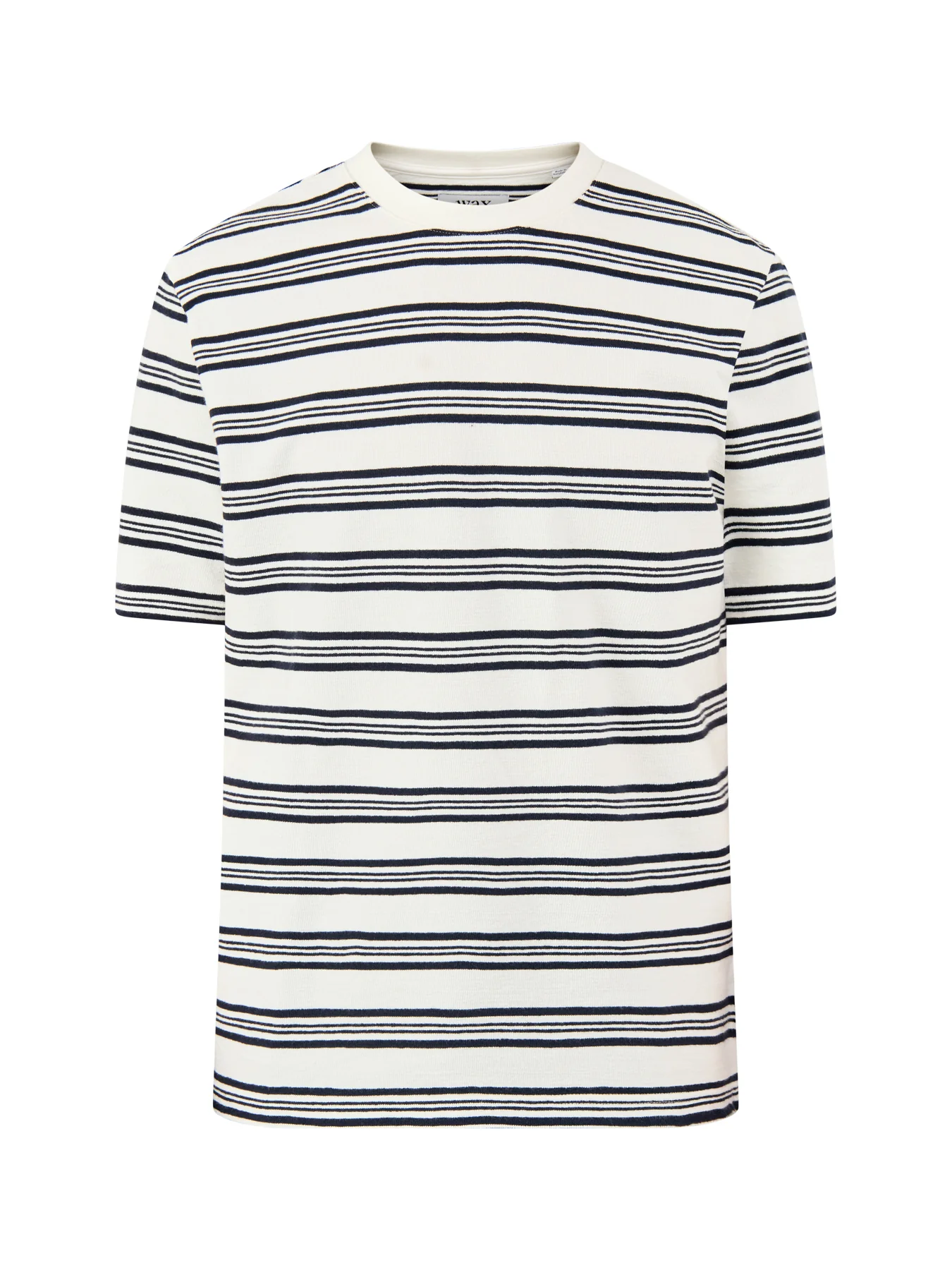 Textured Stripe Organic Cotton T-Shirt Multi
