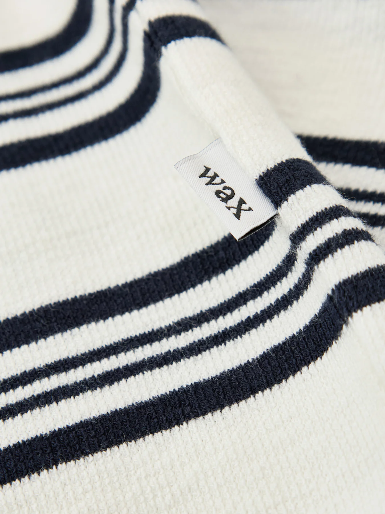 Textured Stripe Organic Cotton T-Shirt Multi - Image 3