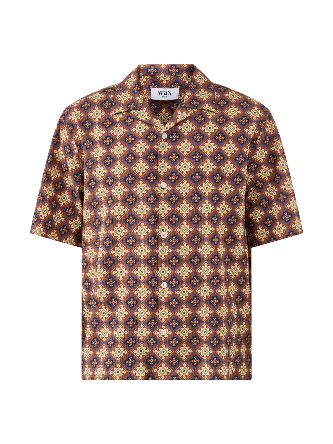 Didcot Ss Shirt Seersucker Tiles