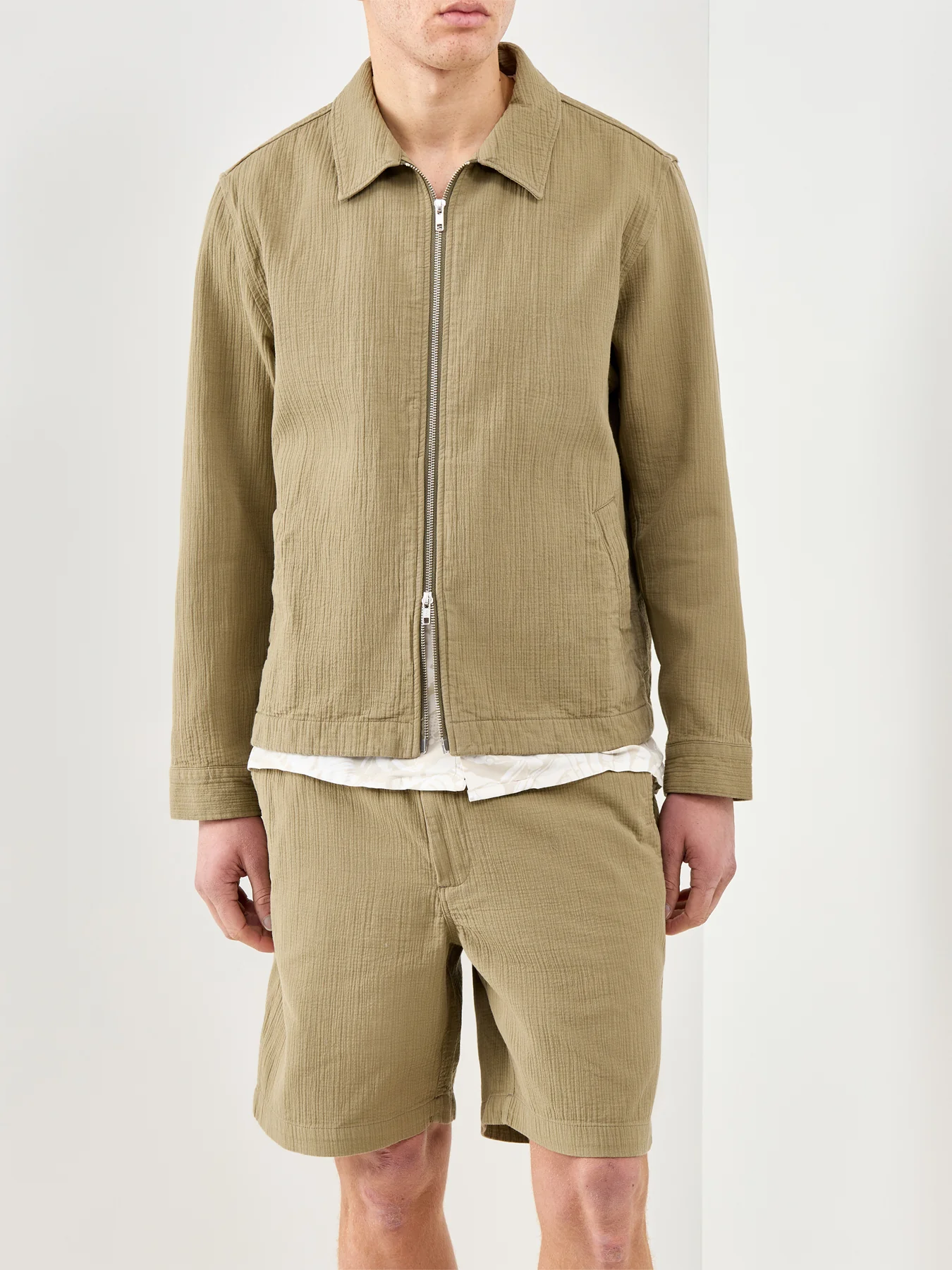 Eldon Chore Jacket Khaki - Image 4