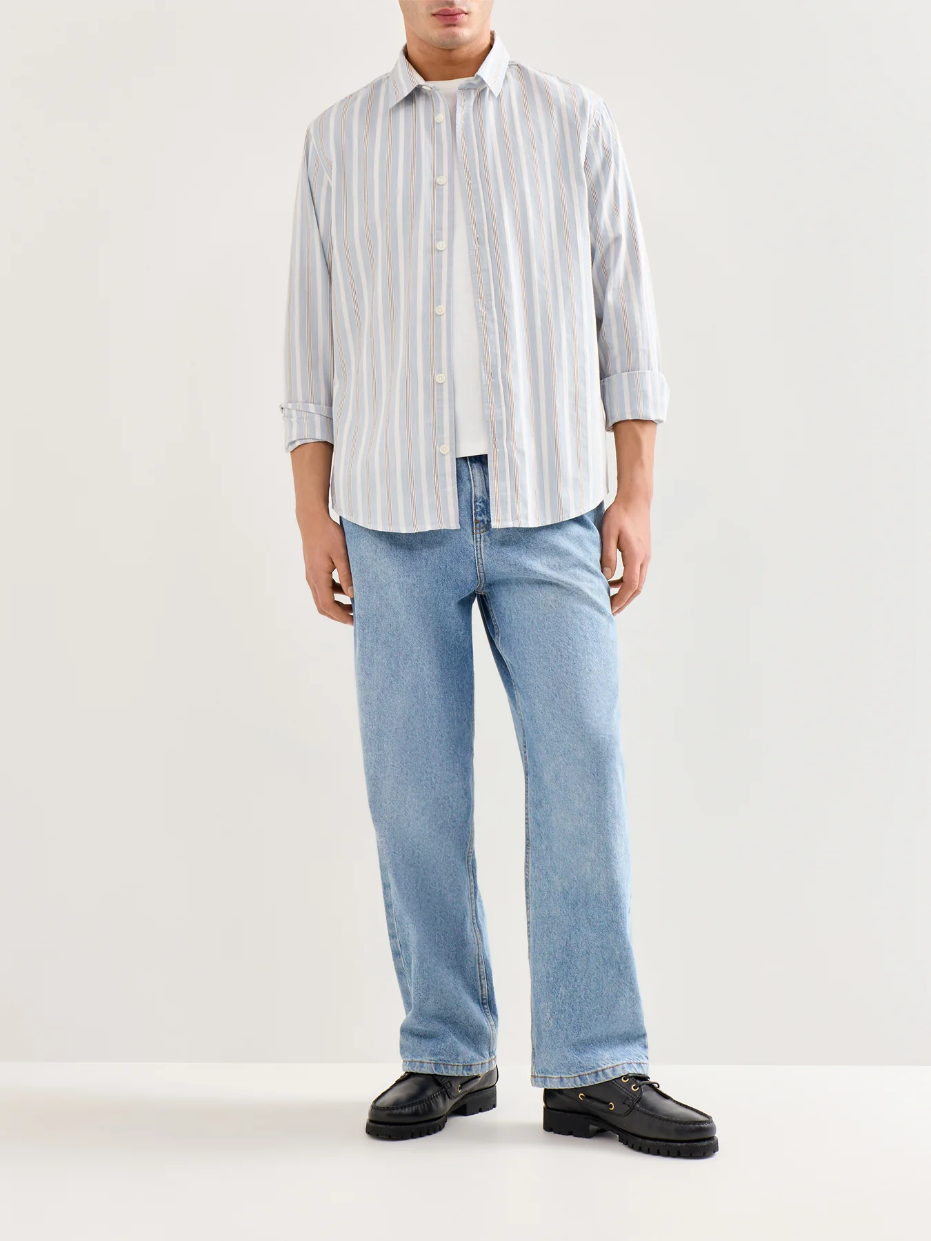 Slim Fit Cotton Shirt Blue - Image 2