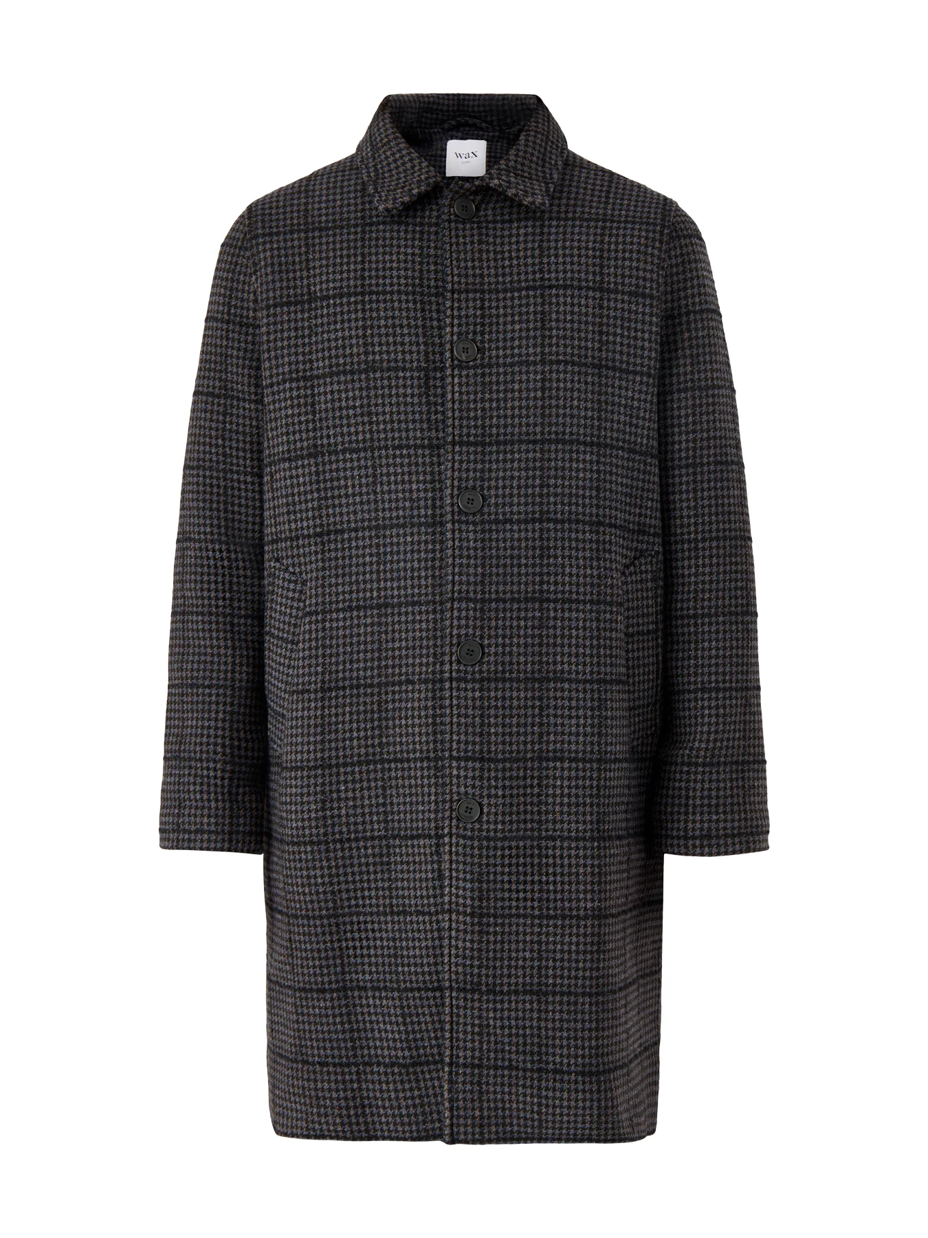 Stan Coat Navy Grey