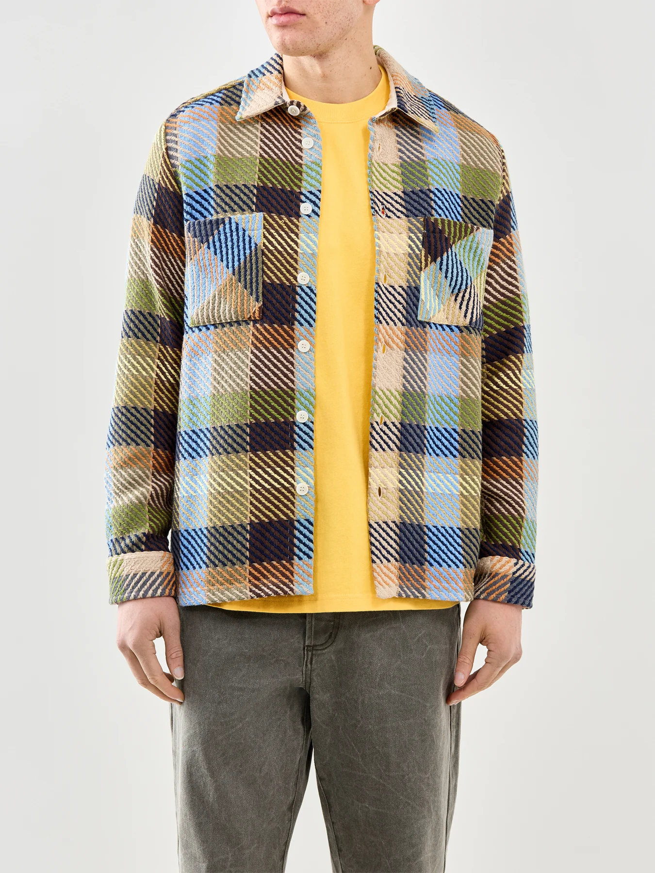 Whiting Checked Overshirt Multi - Image 4