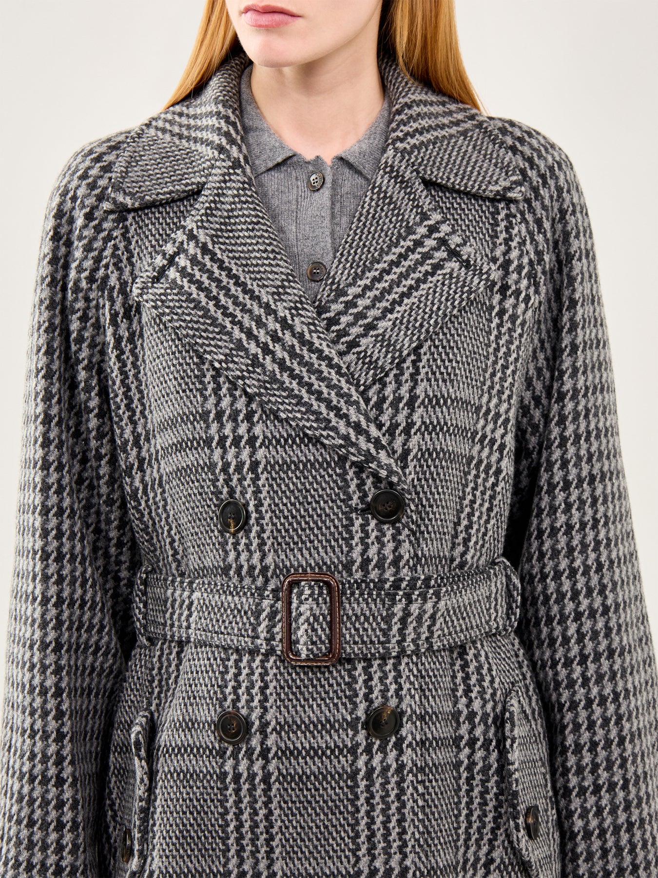 Carpi Feinge Hem Coat Dark Grey - Image 3