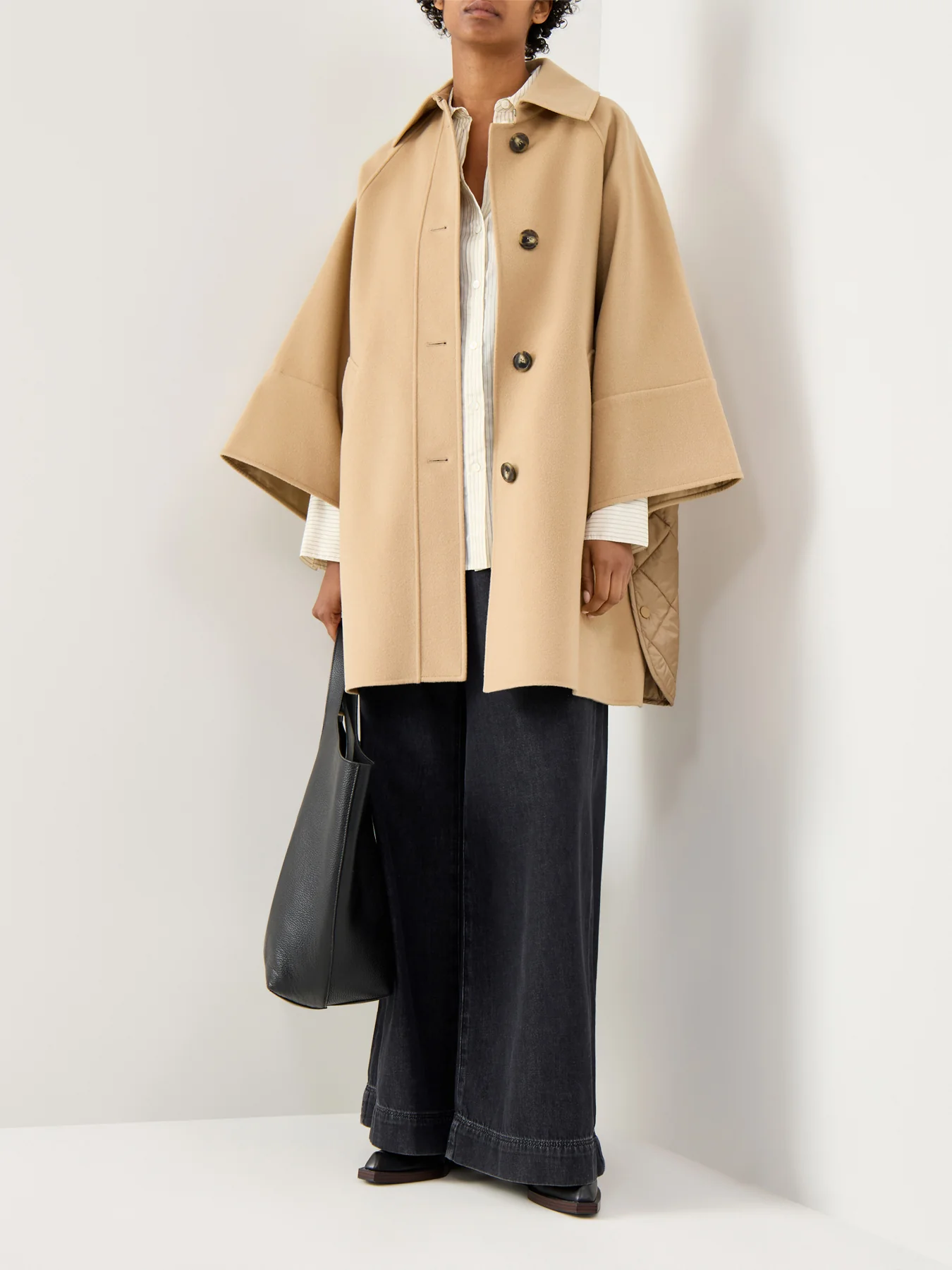 Rufo Coat Wide Sleeves Padded Camel - Image 2