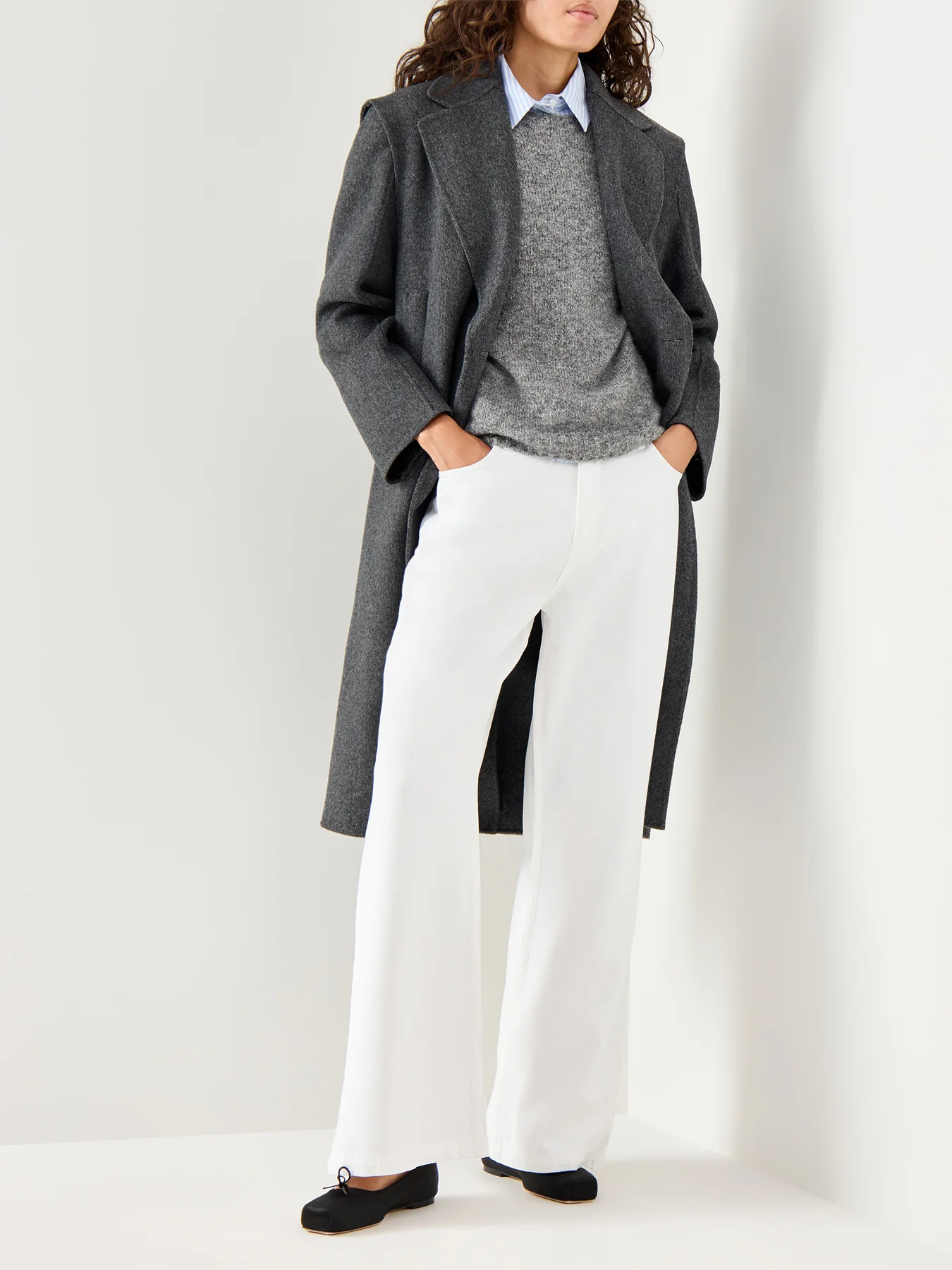Sabadel 2In1 Coat Gilet Bolero Combo Grey - Image 2