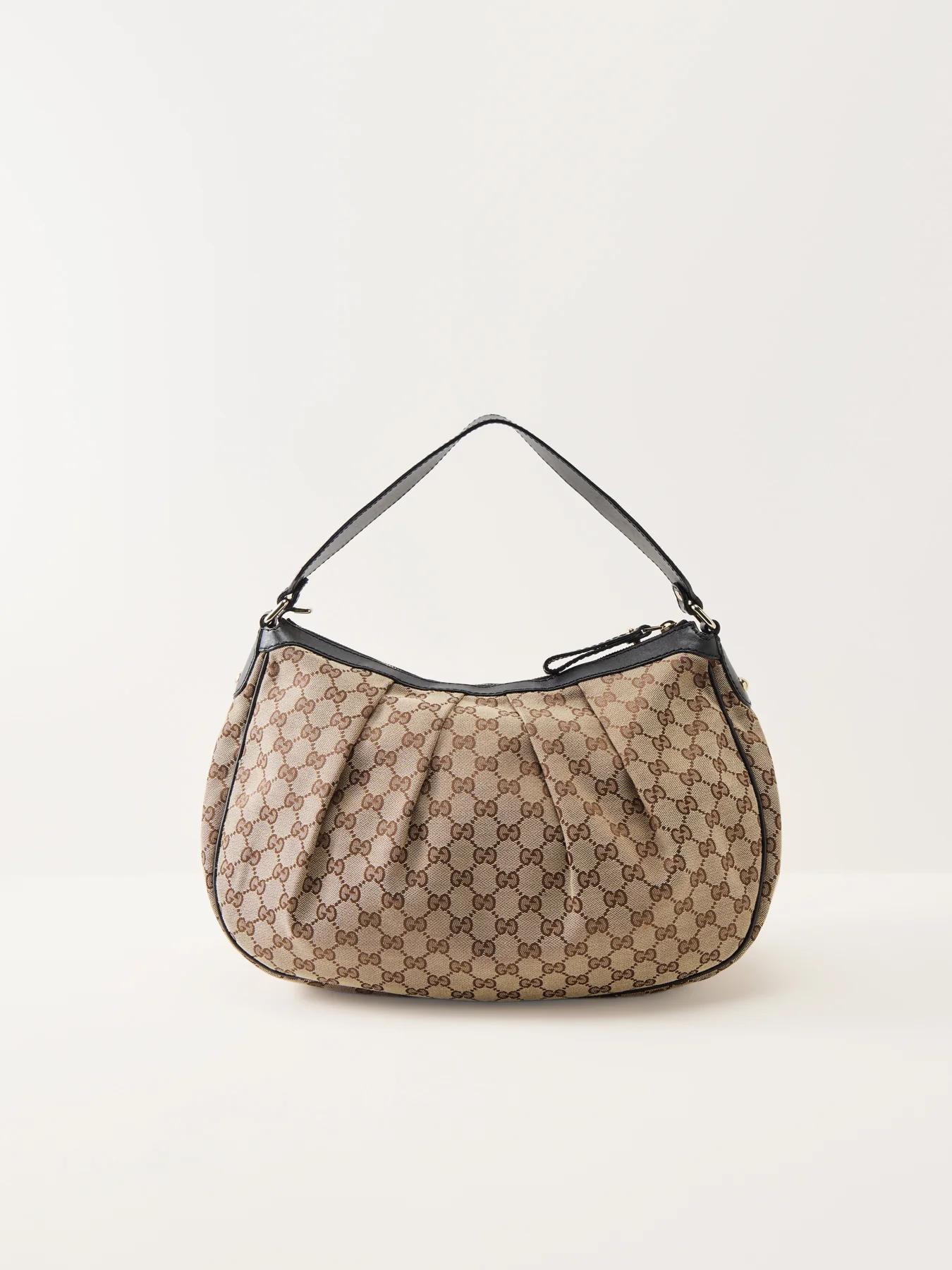 Vintage Gucci Sukey Hobo Bag Black Canvas - Image 3