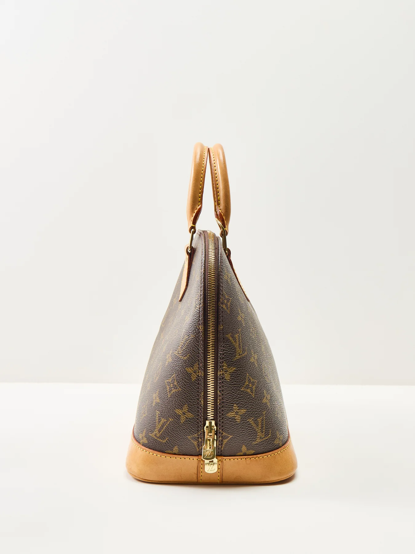 Vintage Louis Vuitton Monogram Alma PM Bag Brown - Image 4