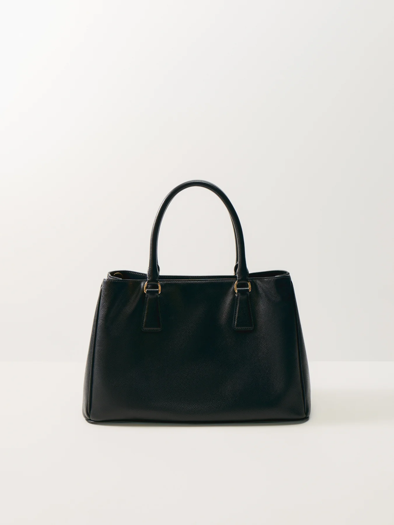Vintage Prada Saffiano Executive Tote Medium Black - Image 3