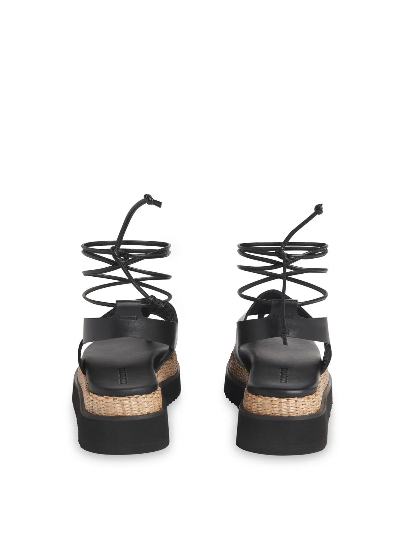Lia Raffia Platform Sandal - Image 3