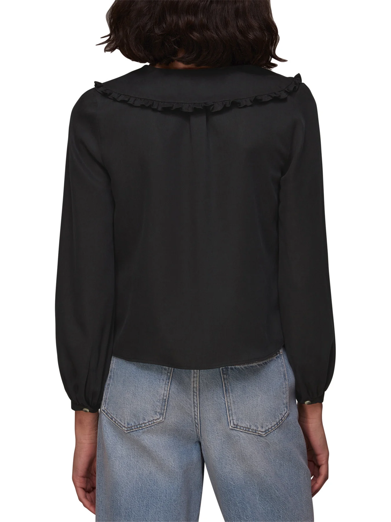 Oversized Collar Detail Top - Image 3