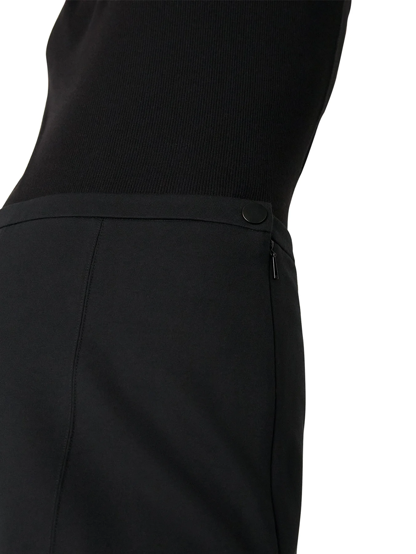 Ponte Wide Leg Trouser Black - Image 4