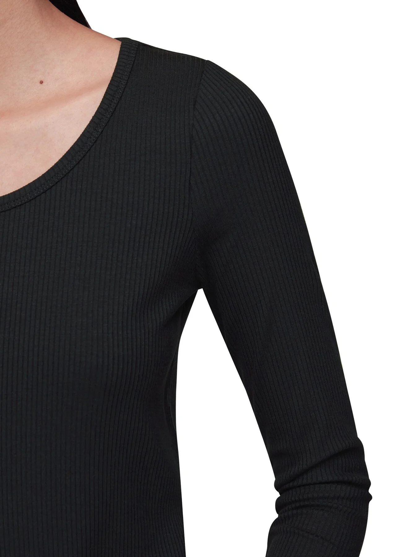 Ribbed Scoop Neck Top - Image 4