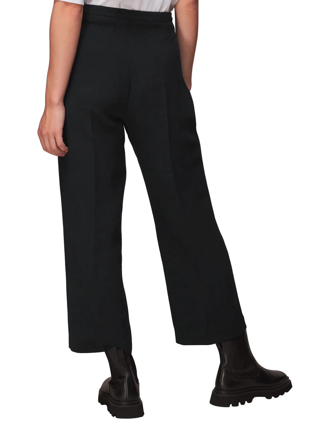 Wide Leg Cropped Trouser - Image 3
