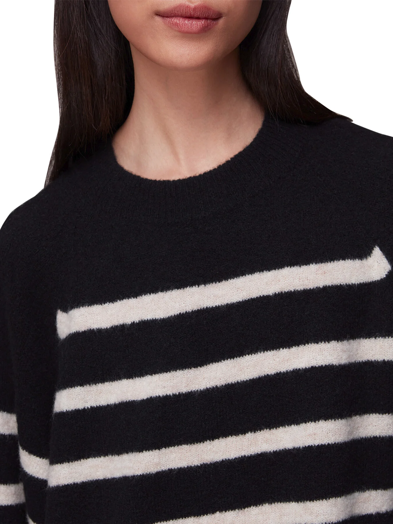 Stripe Crew Neck Knit Dress - Image 4