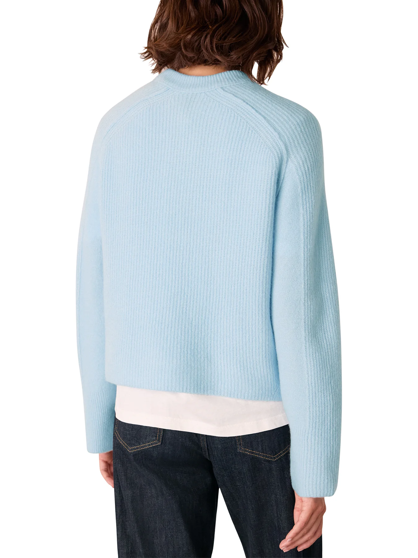 Aria Wool Mix Crew Knit Blue - Image 3